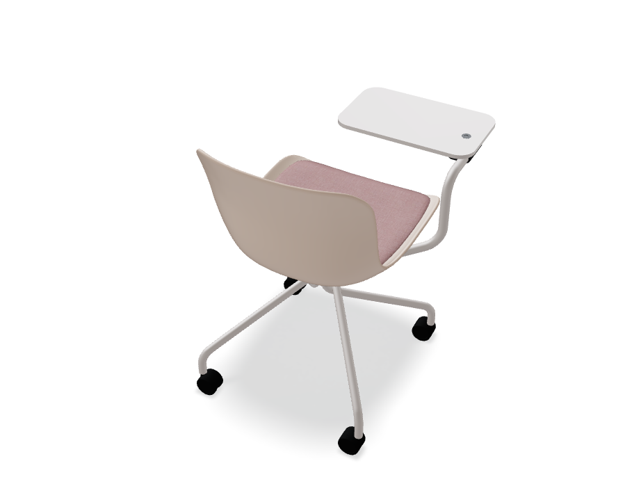 Draaistoel BALTIC 2 REMIX met metalen basis en wielen voor zachte oppervlakken