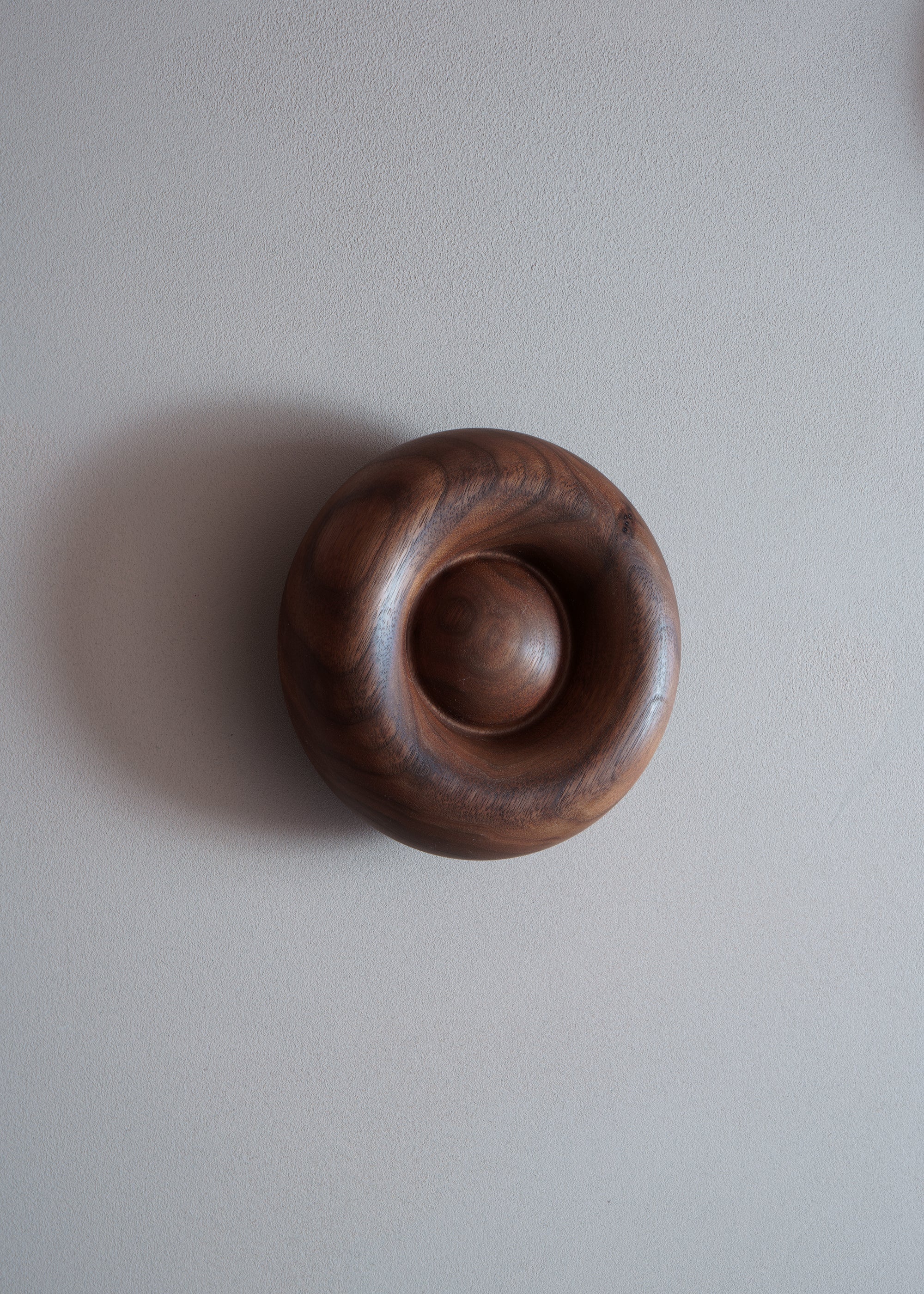 BLOP wall hook walnut wood