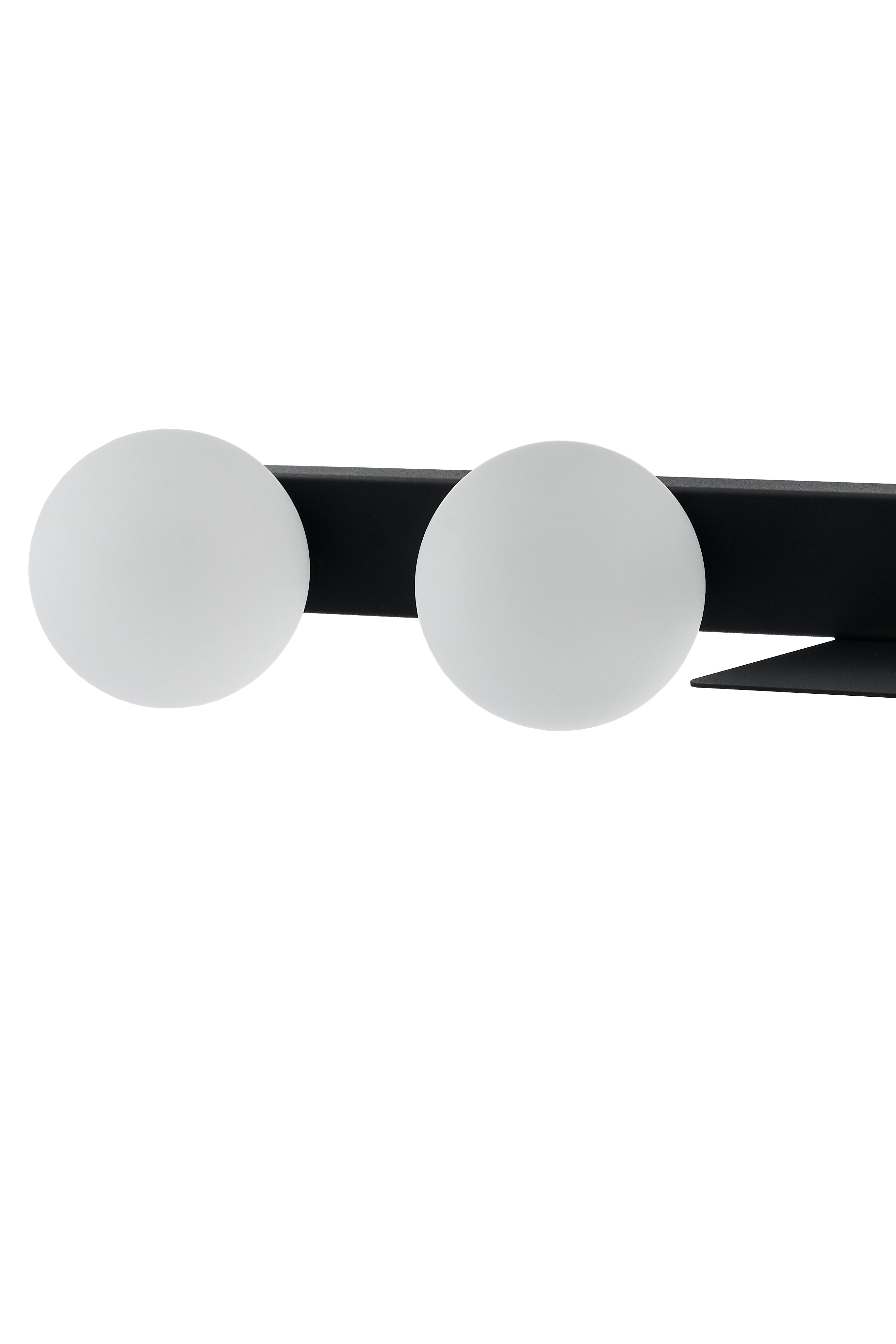 Wandlamp met plank tweepunts BOTANICA DECO zwart