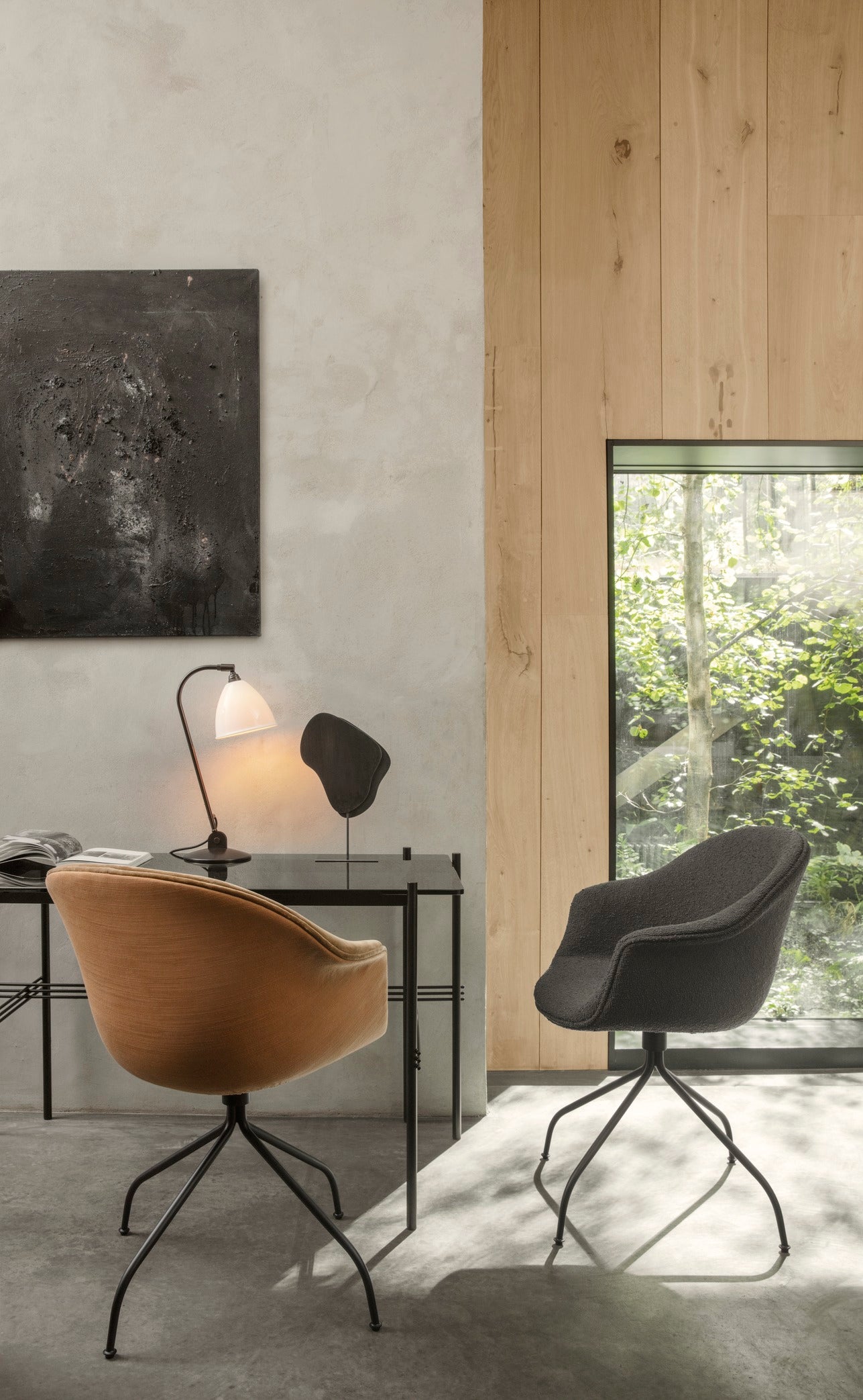 Tafellamp BESTLITE BL2 messing met porseleinen kap