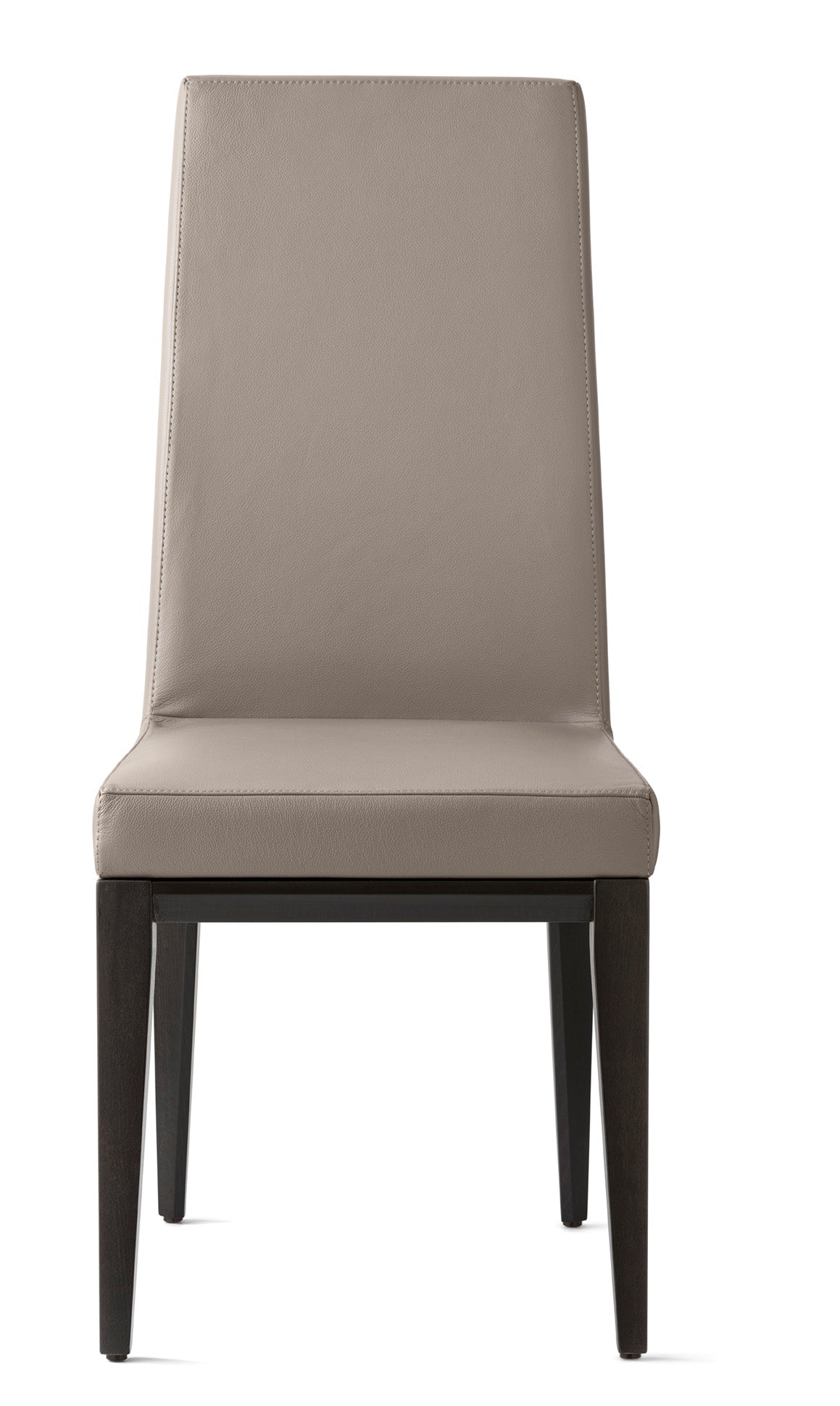 Krzesło BESS tapicerowane z grafitową drewnianą podstawą – drewno, Calligaris