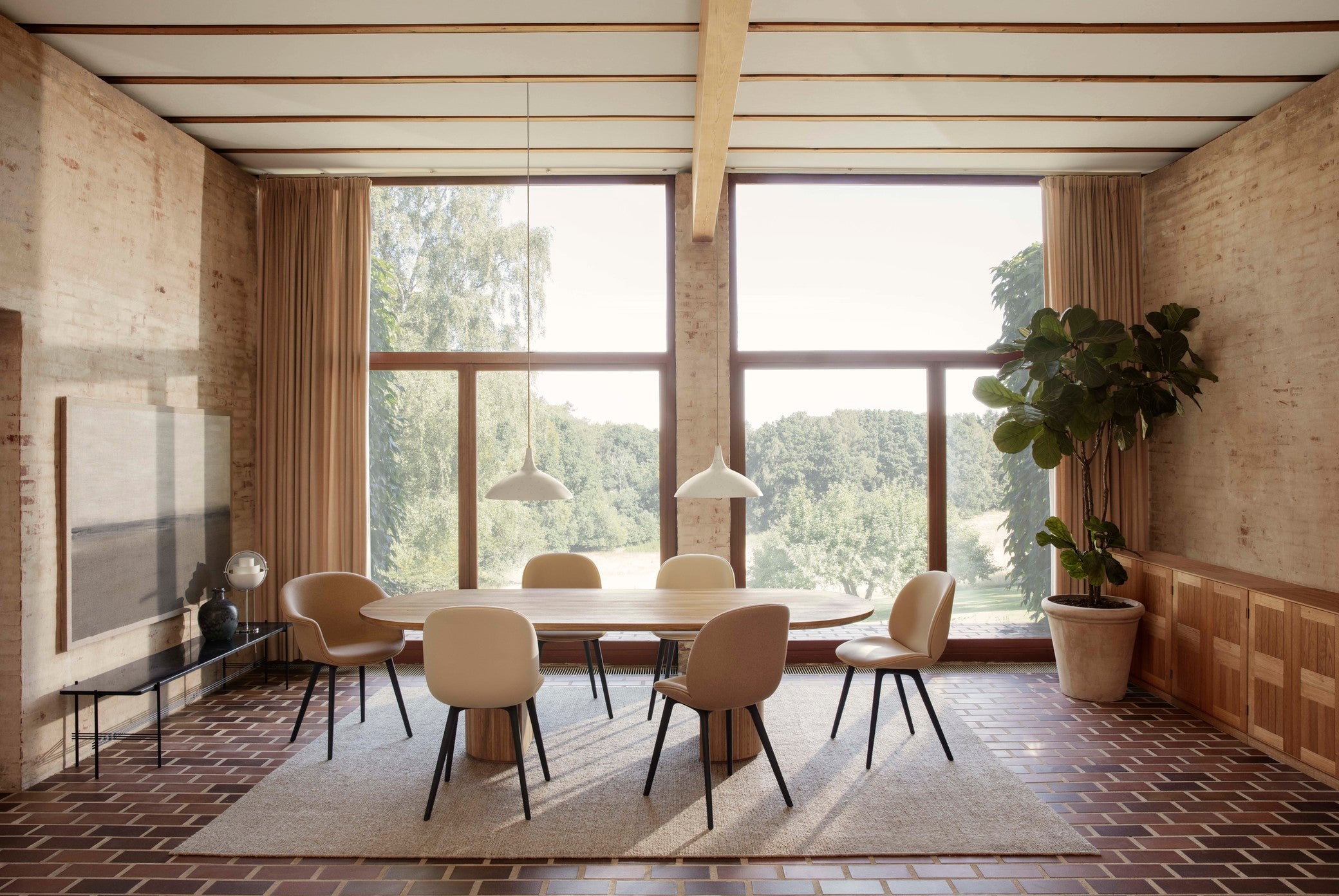 Pendelleuchte 1965 gold