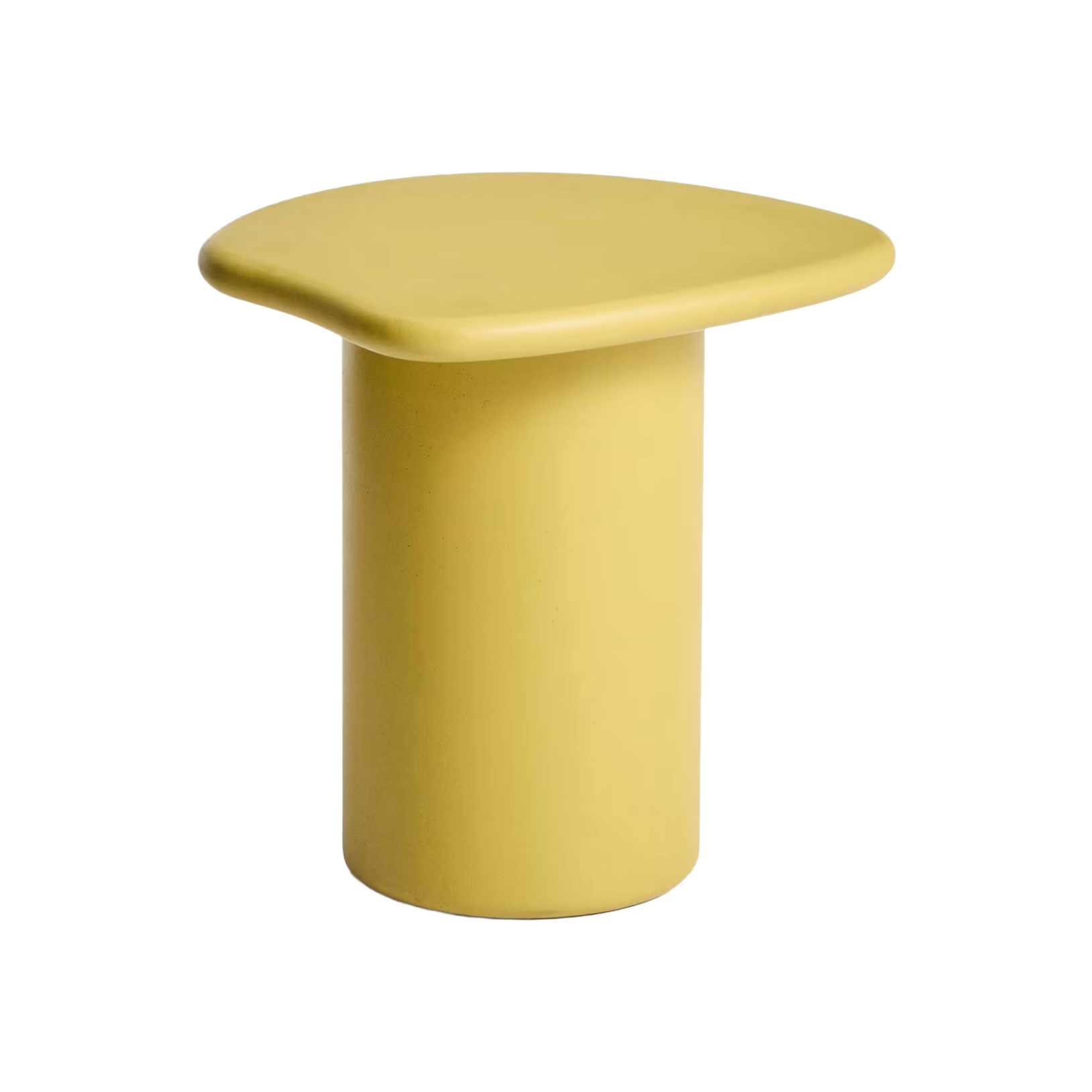 MACARELLA mustard outdoor side table cement