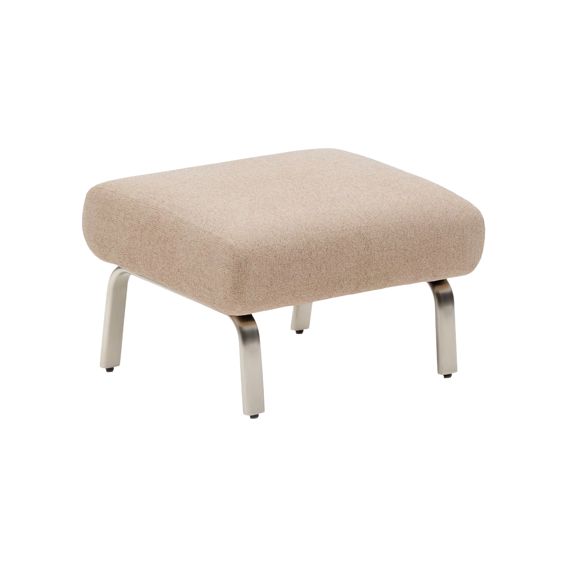 Voetensteun AMSEN lichtbruin met stalen basis