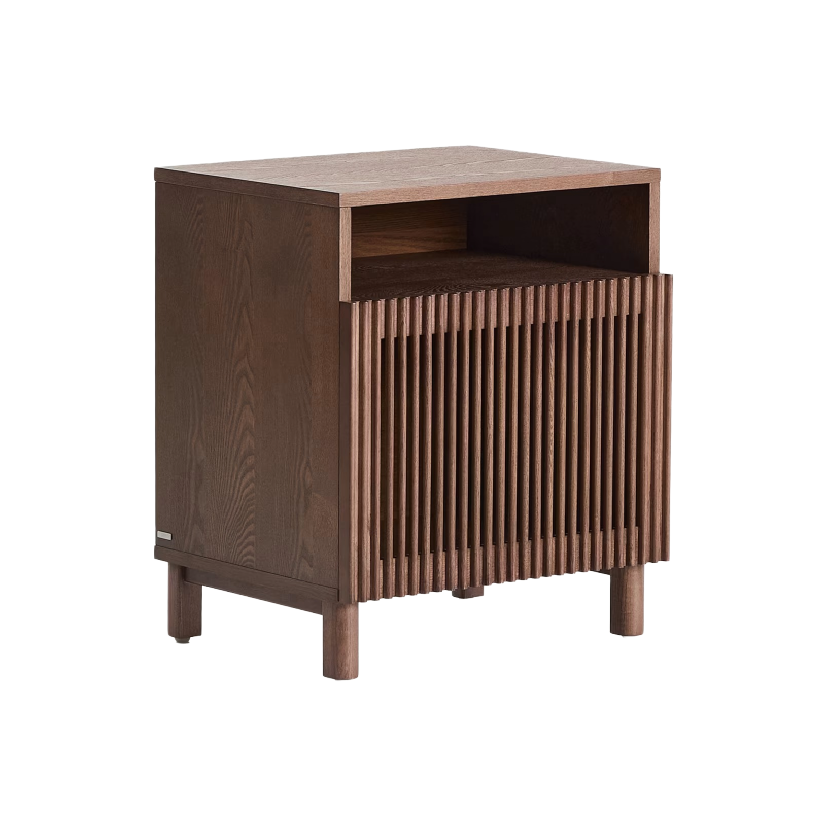 Nachttisch BEYLA dunkelbraunes Eschenholz