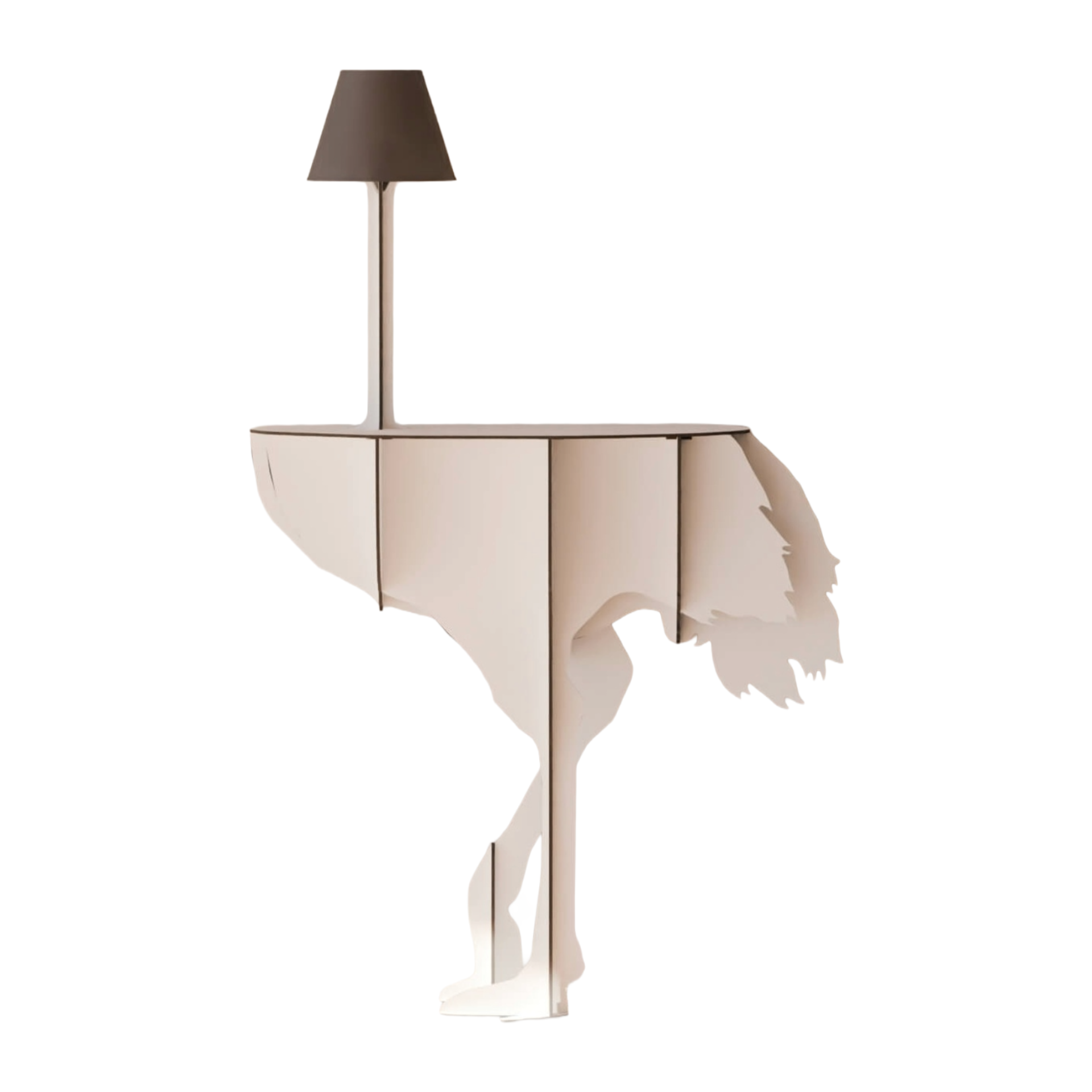 Console met lamp DIVA LUCIA wit