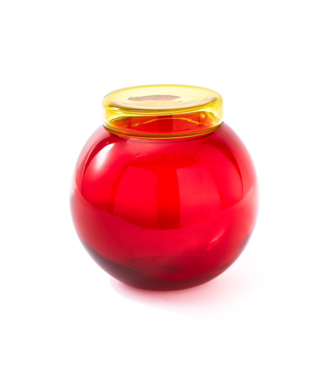 Set van potten BLOATED CAPS EN JARS kleurrijk glas