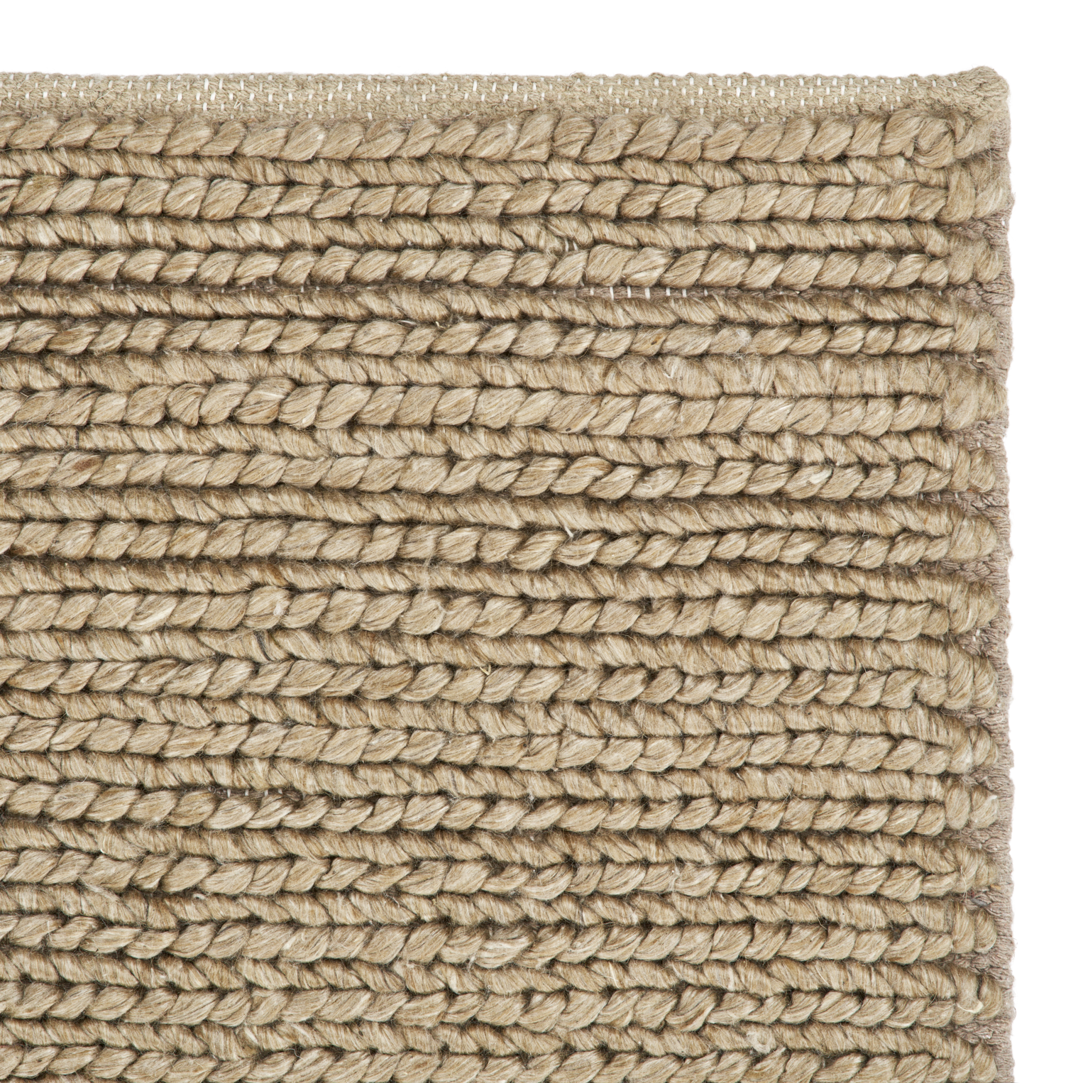 Geflecht beige Teppich