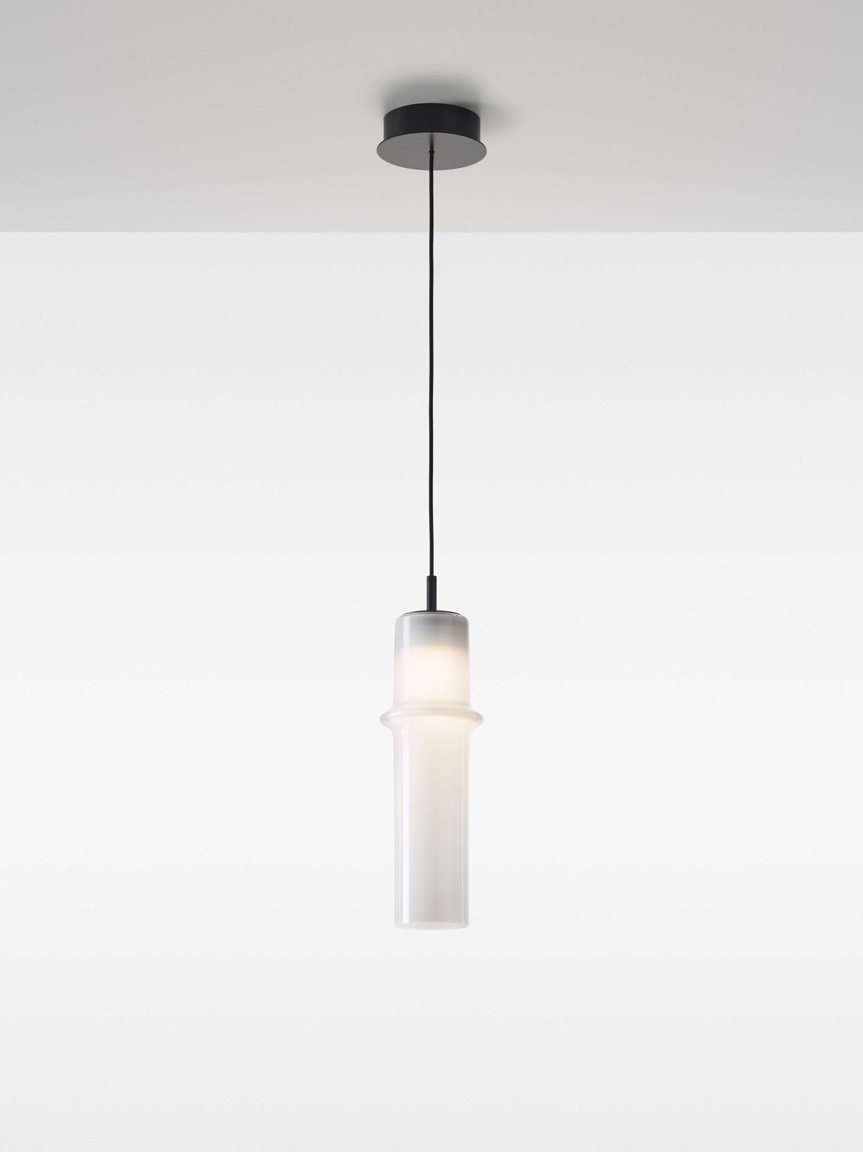 Lampe Bambuswaldglas hängende Lampe