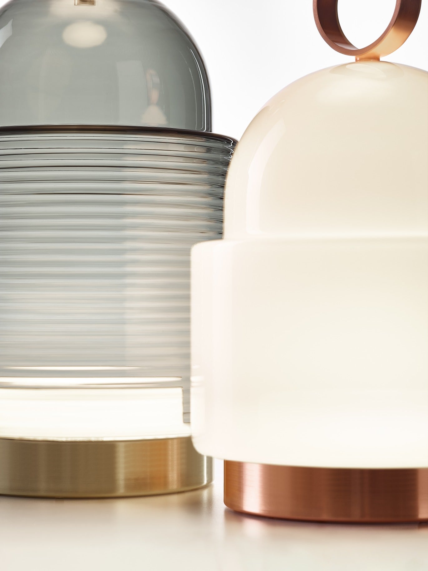 Draagbare lamp DOME NOMAD opblaasbaar glas