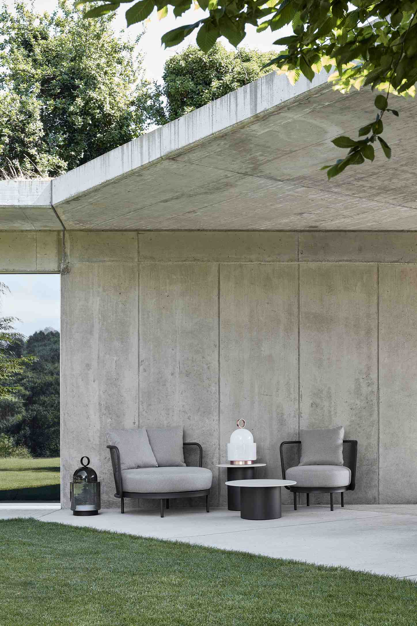 Draagbare lamp DOME NOMAD opblaasbaar glas