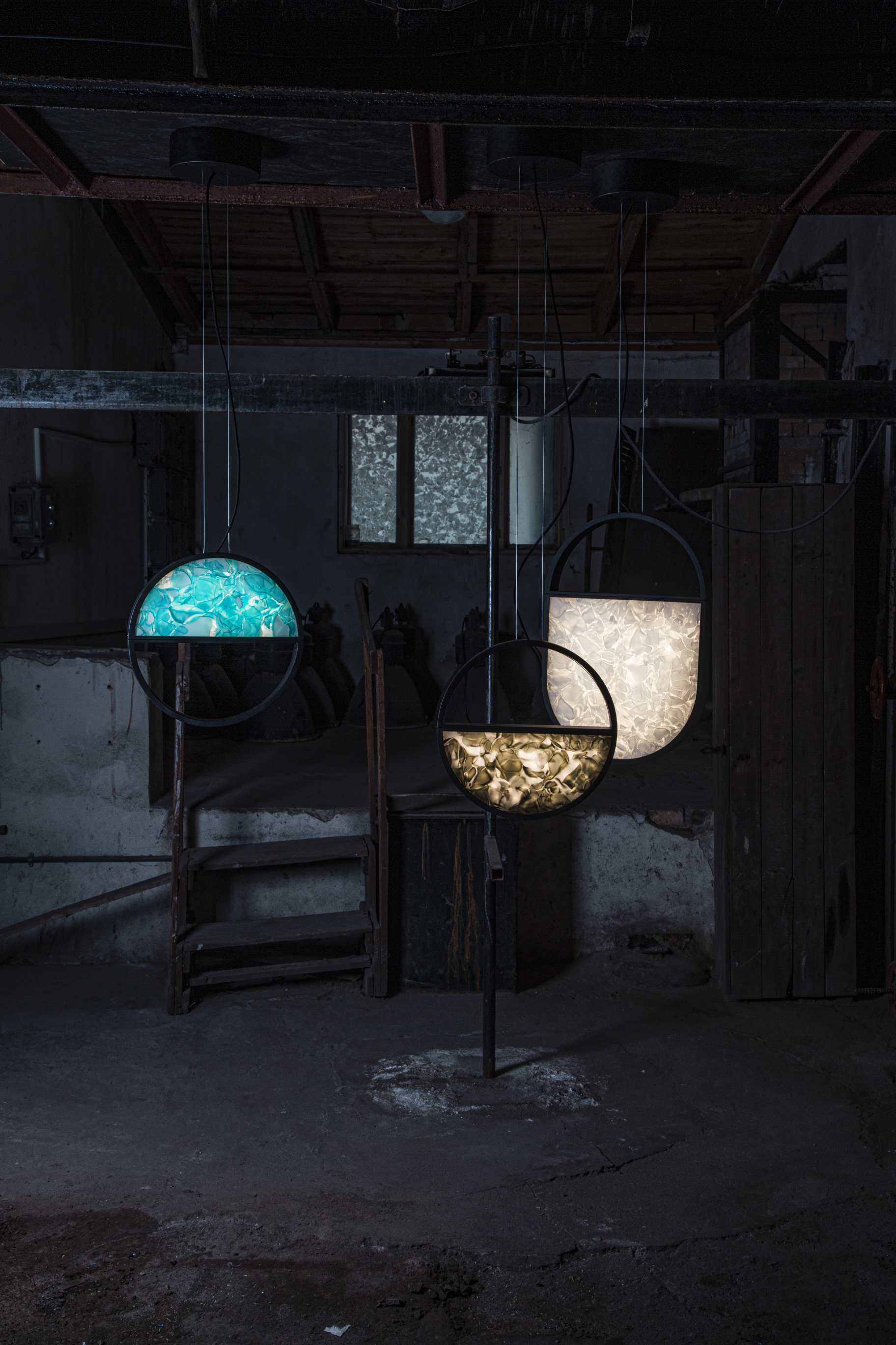 Hängende Lampe geometrische glänzende Glasbrokisglass