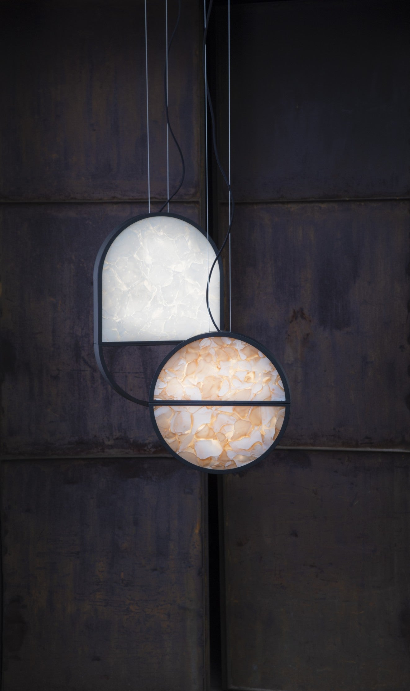 Hängende Lampe geometrische glänzende Glasbrokisglass