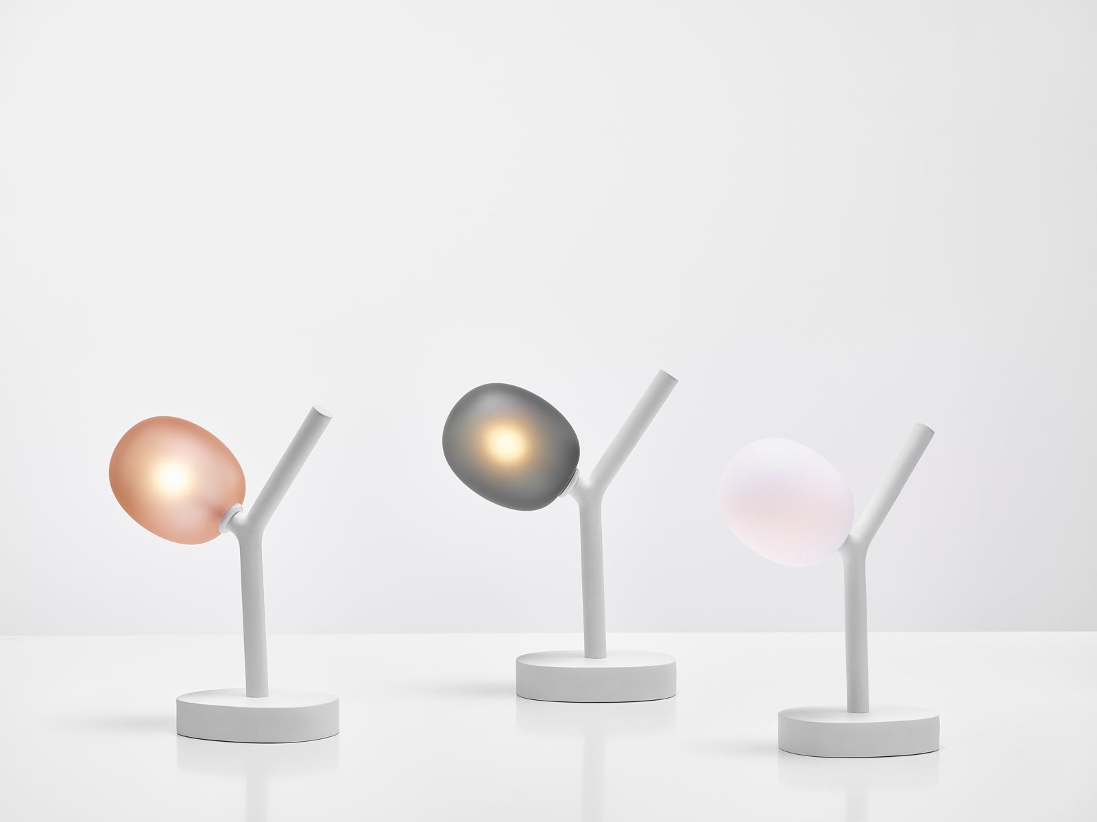 Draagbare lamp IVY mat glas