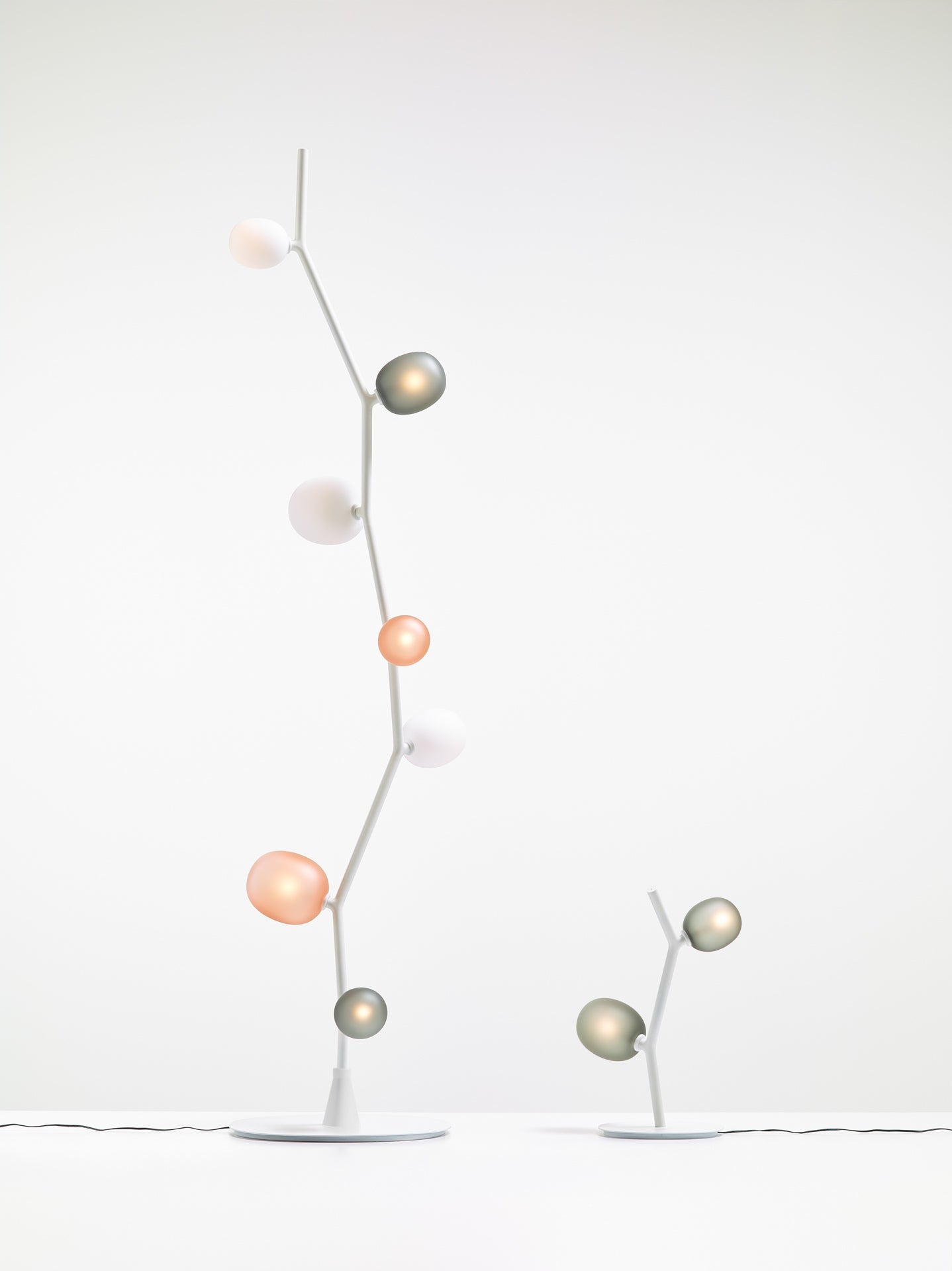 Vloerlamp IVY mat glas