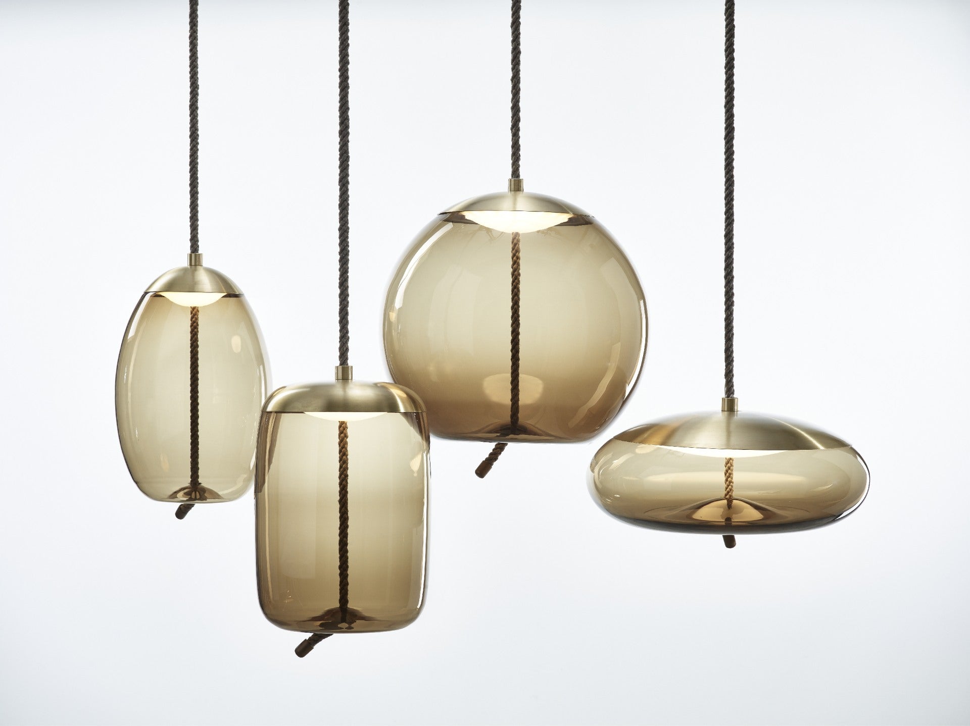 Hanglamp KNOT - UOVO glazen