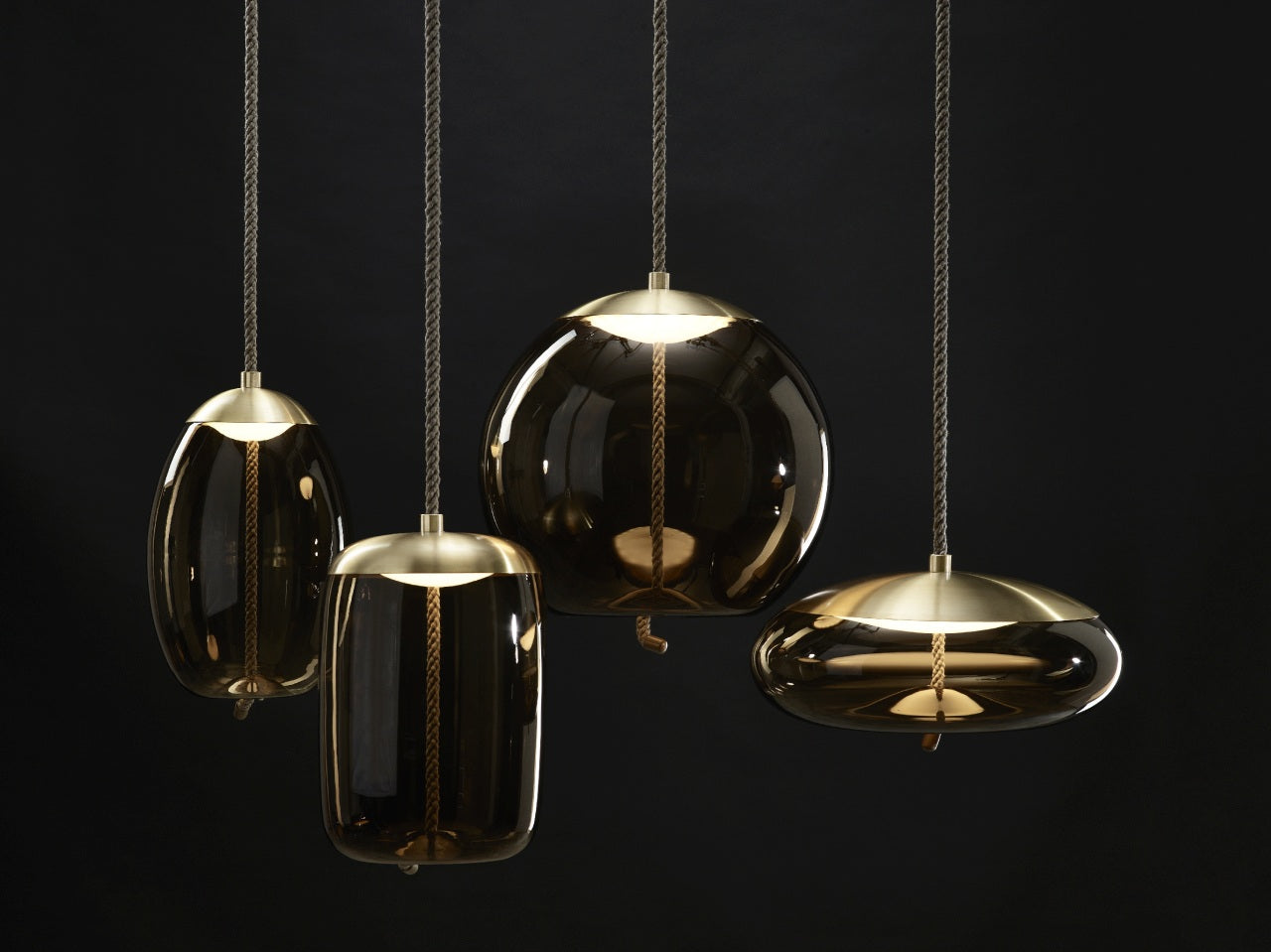 Hanglamp KNOT - UOVO glazen