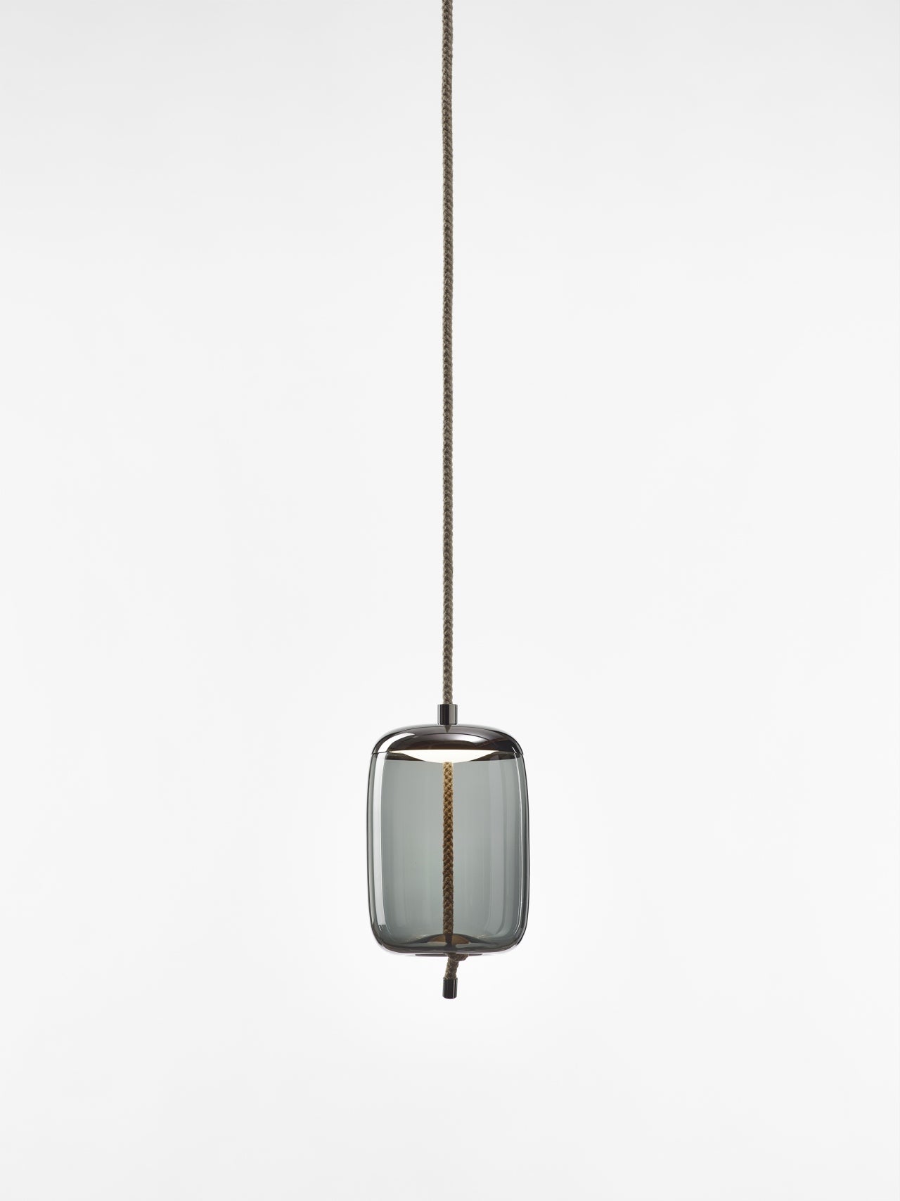 Lampa wisząca KNOT SMALL - CILINDRO szklana – szkło, Brokis