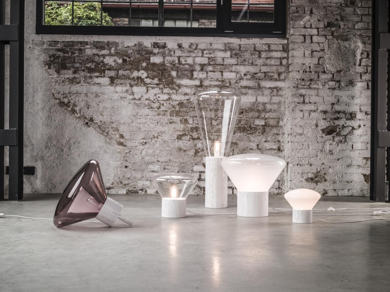 Lamp MUFFINS geblazen glas