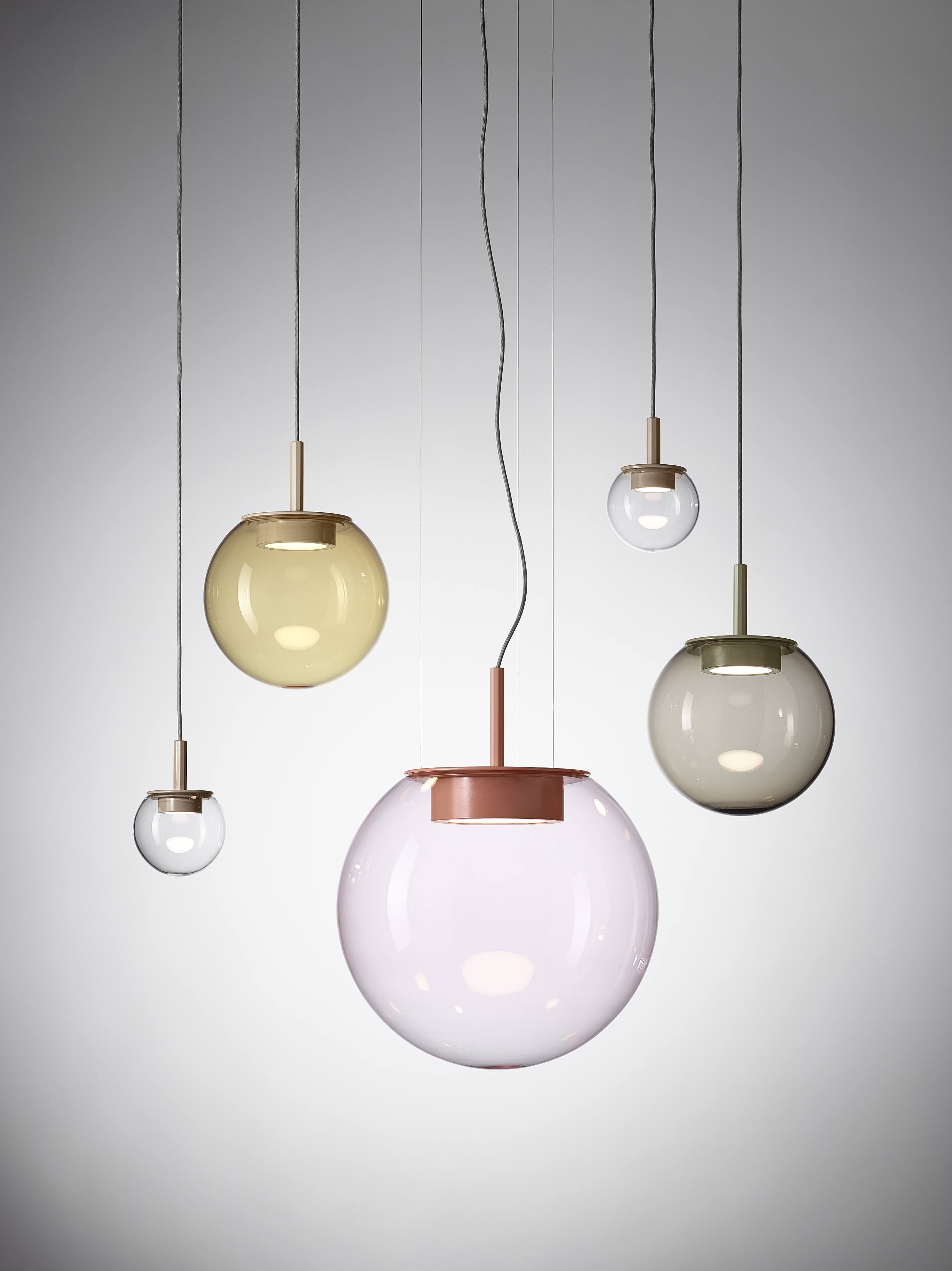 Hanging lamp orbis inflatable glass