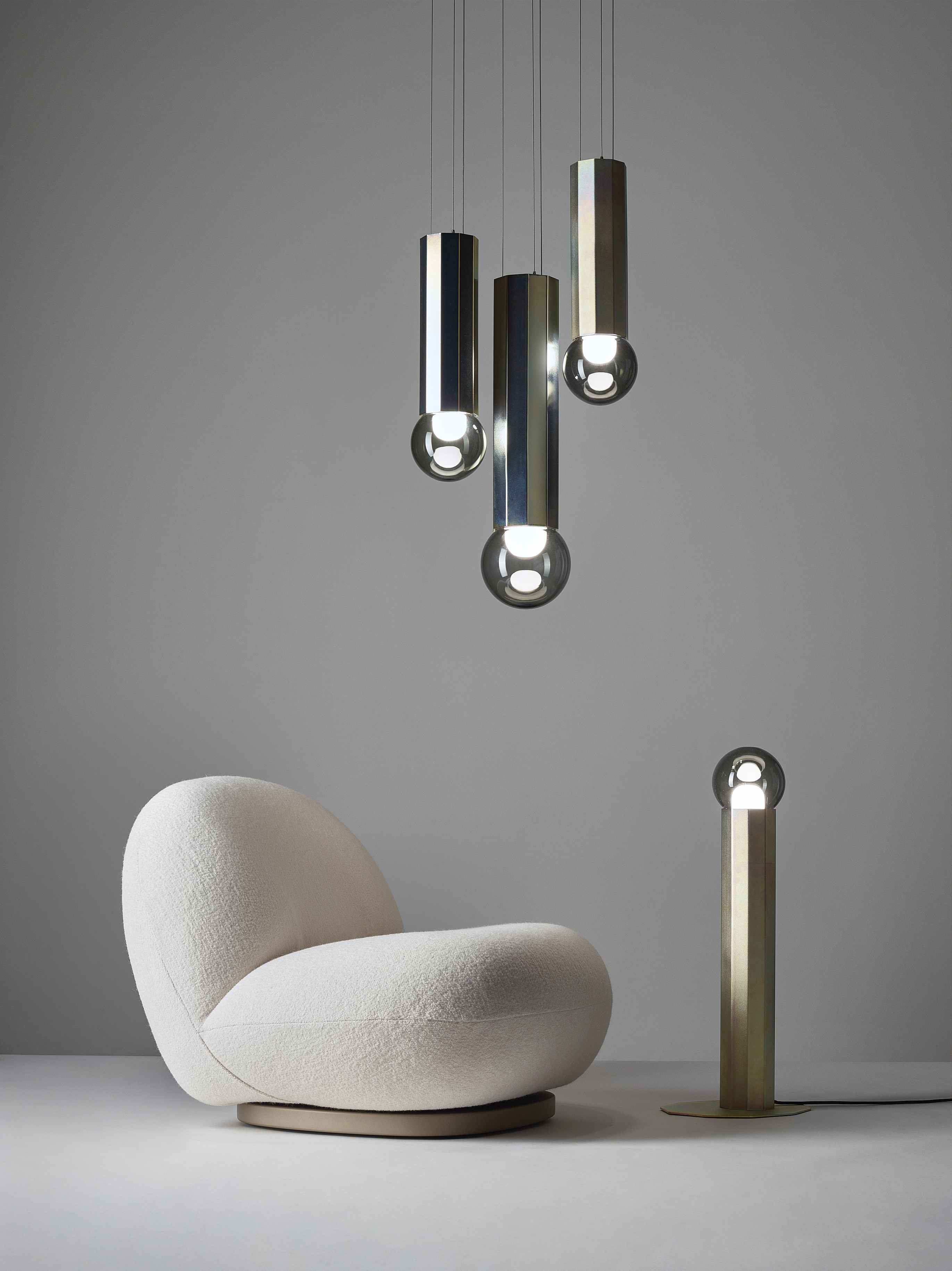 Prisma -Metall -Leuchte -Leuchten -Lampe