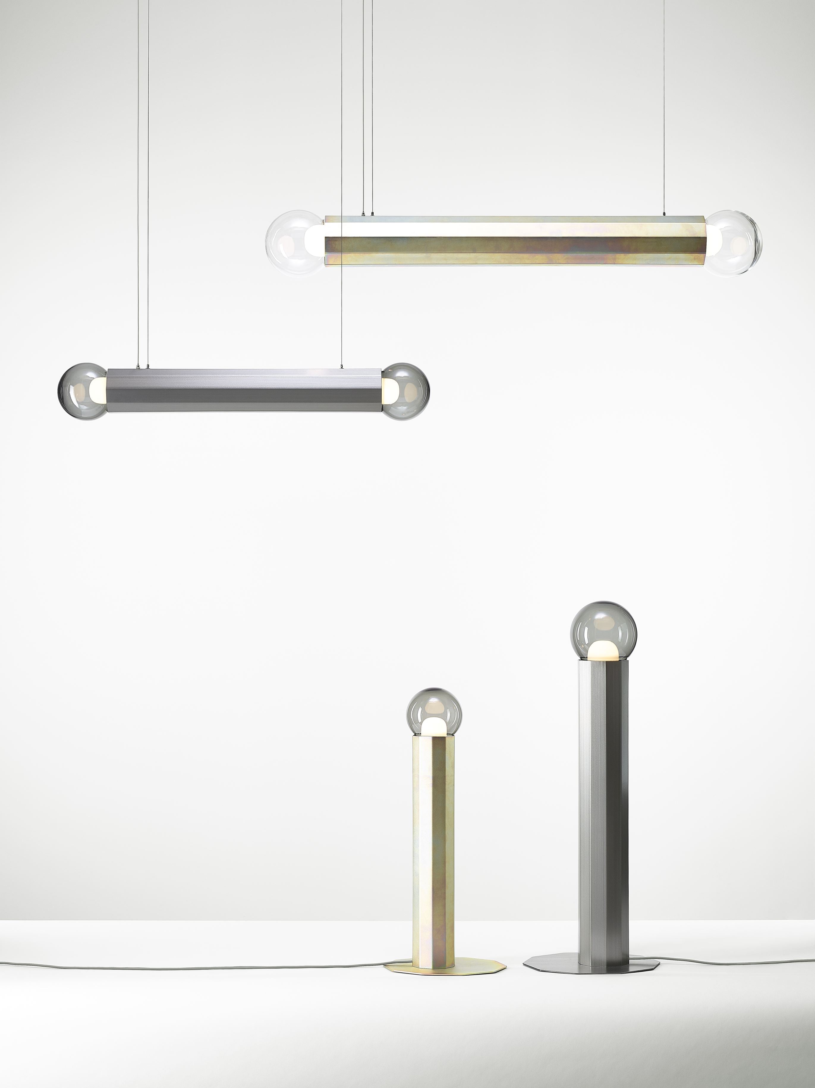 Prisma Doppelhänge -Lampen -Metallleuchte