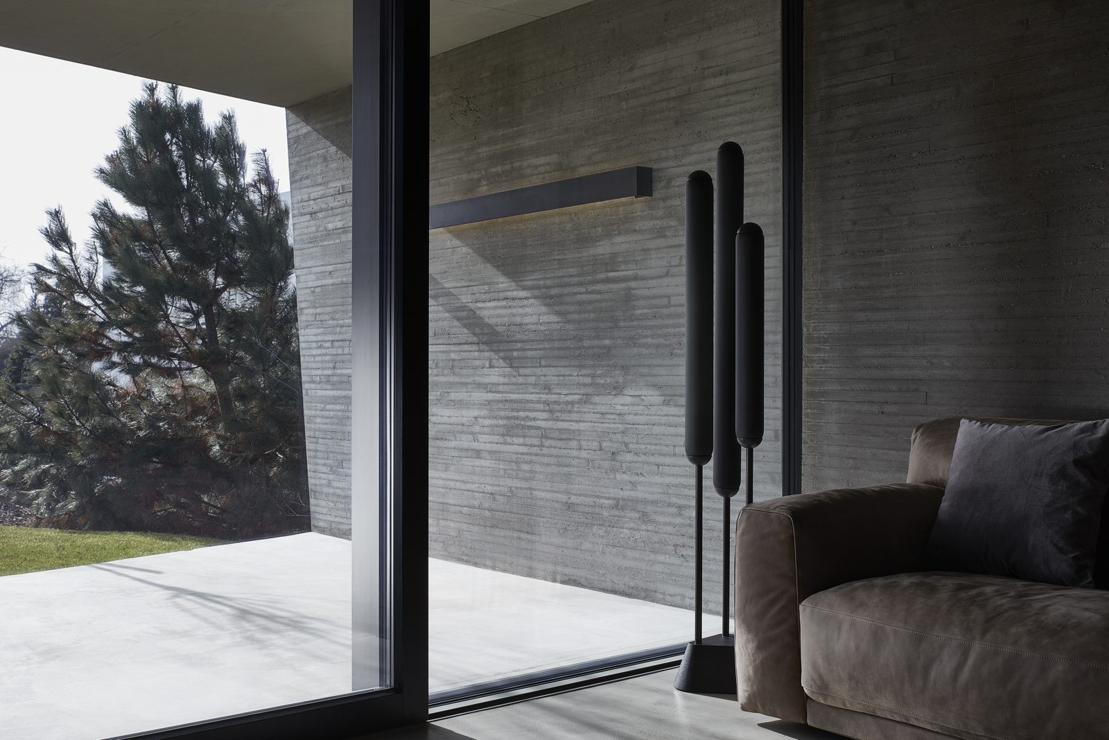 Vloerlamp PURO mat glas