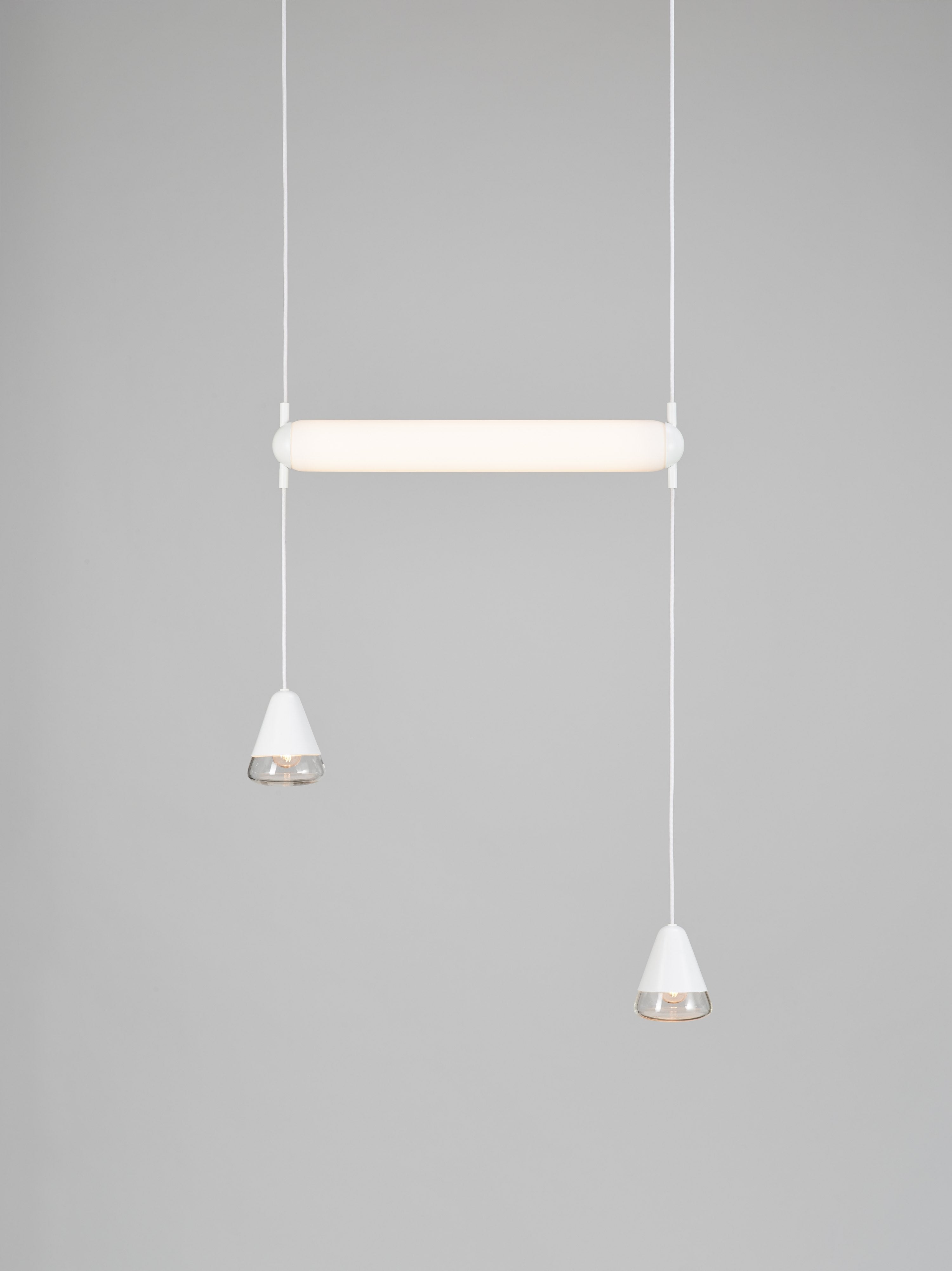 Lampa wisząca PURO SINGLE - HORIZONTAL szkło matowe, marka Brokis