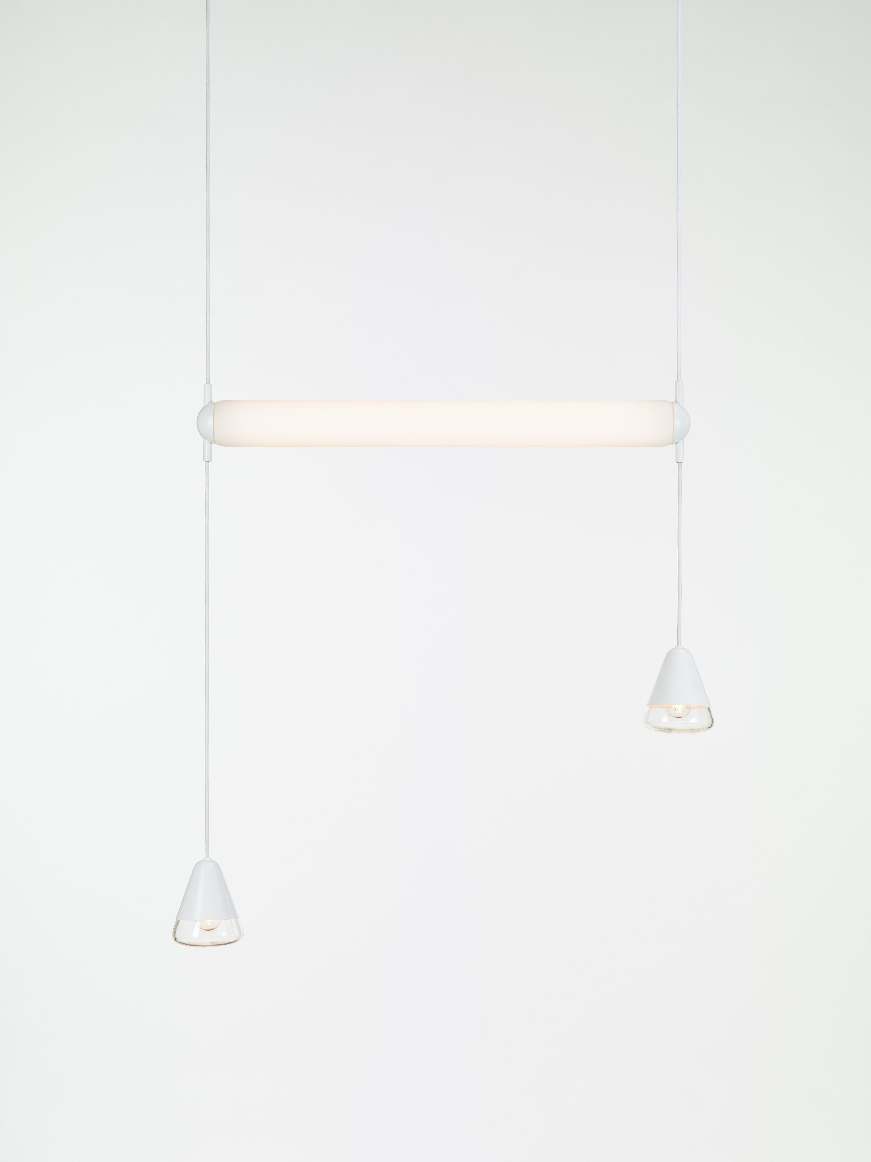 Lampa wisząca PURO SINGLE - HORIZONTAL szkło matowe – Brokis
