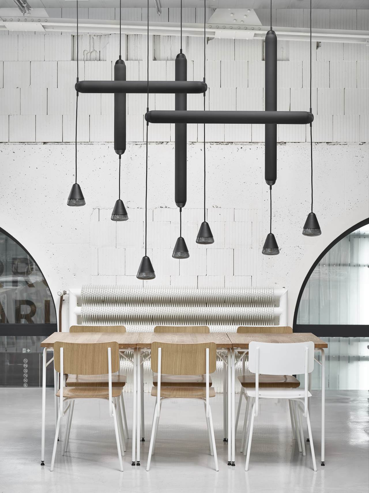 Lampa wisząca PURO SINGLE - HORIZONTAL szkło matowe, marka Brokis