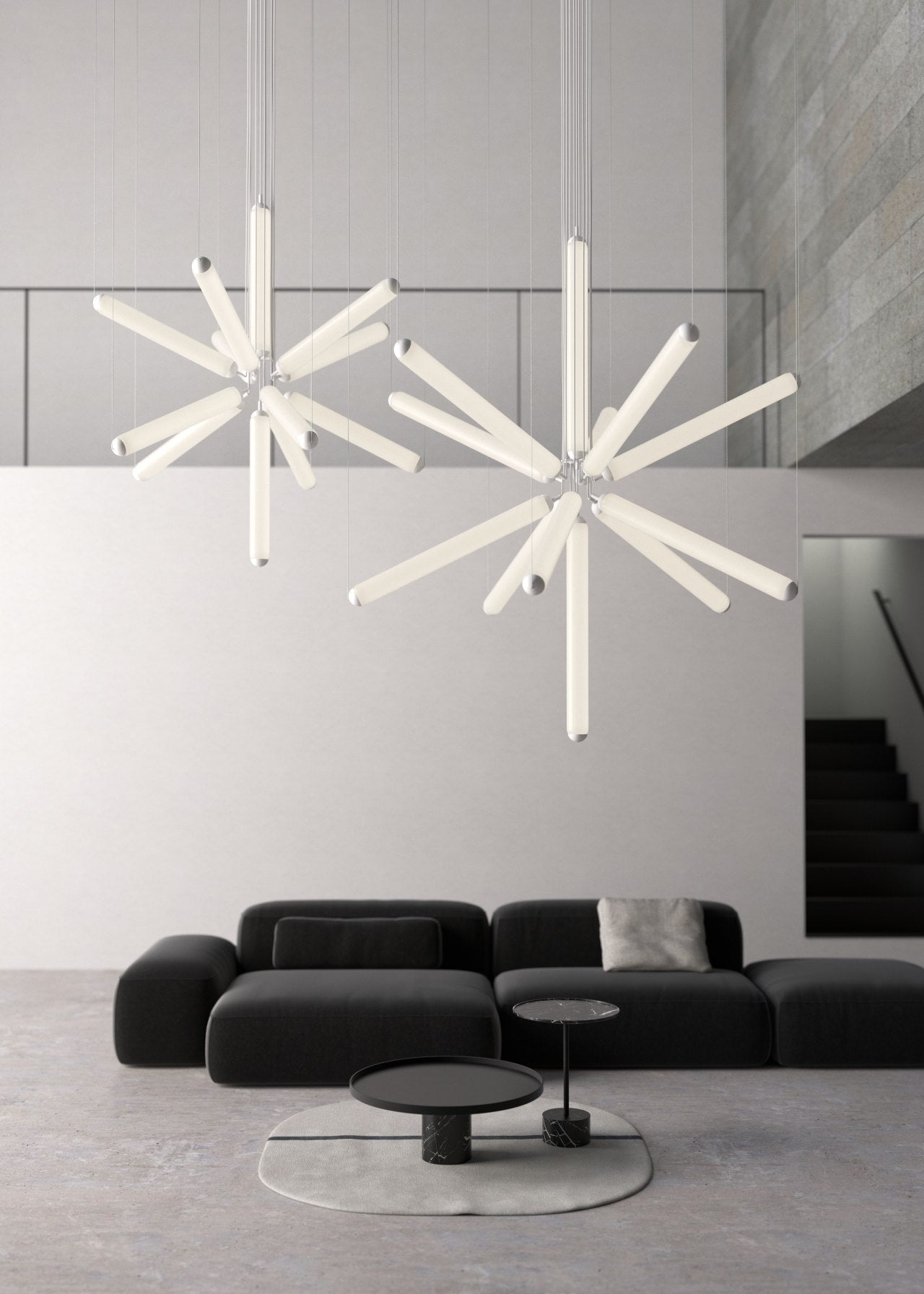 Puro Sparkle Hanging Lamp Matte Glas