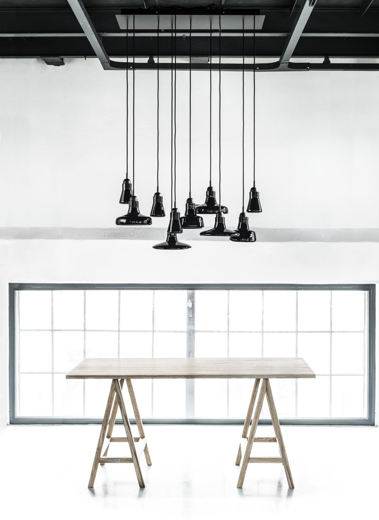 Hanglamp SHADOWS - SET RECHTHOEKIG GROOT glanzend glas