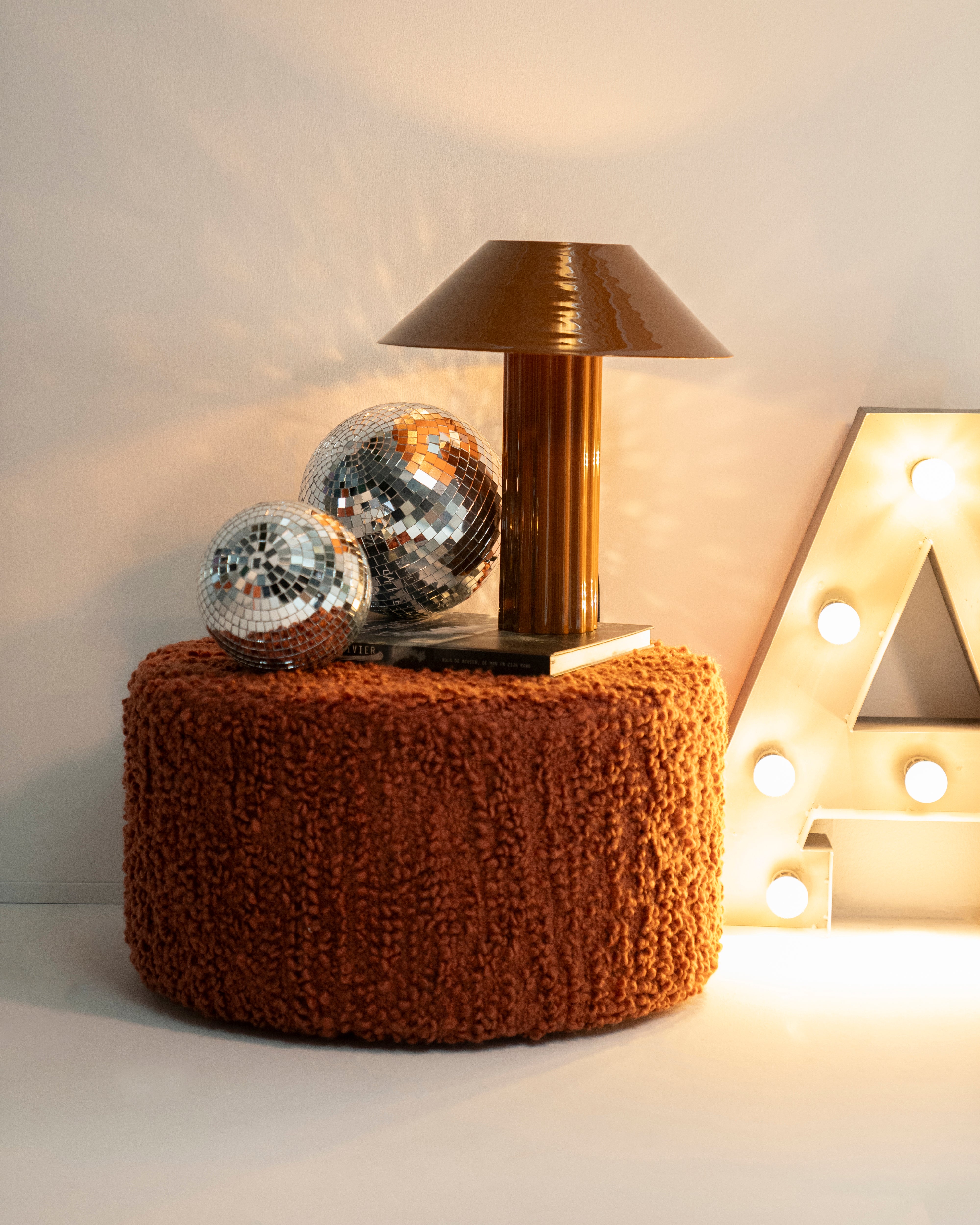 Hocker VISTA dunkelbeige