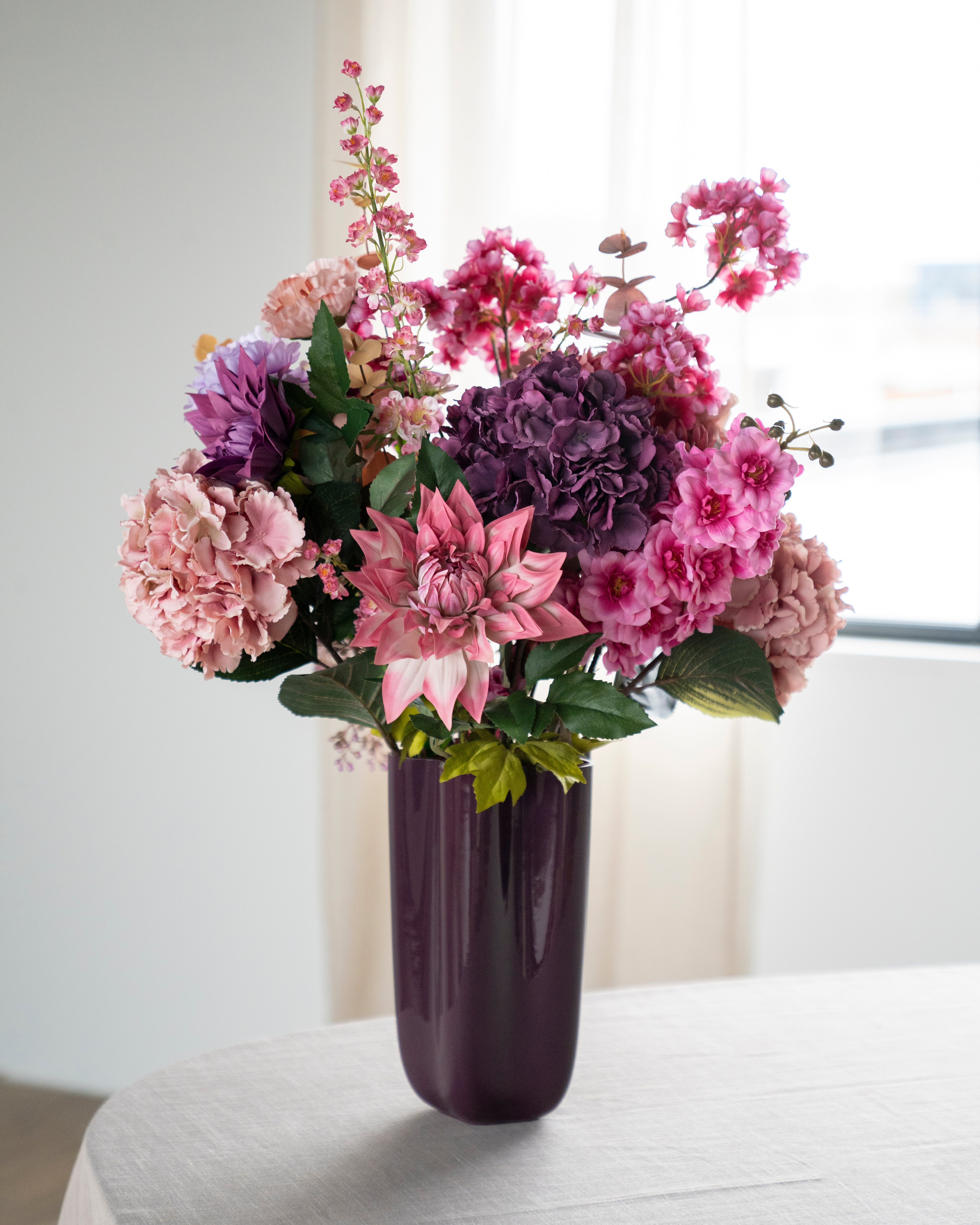 Glasvase FLORI braun