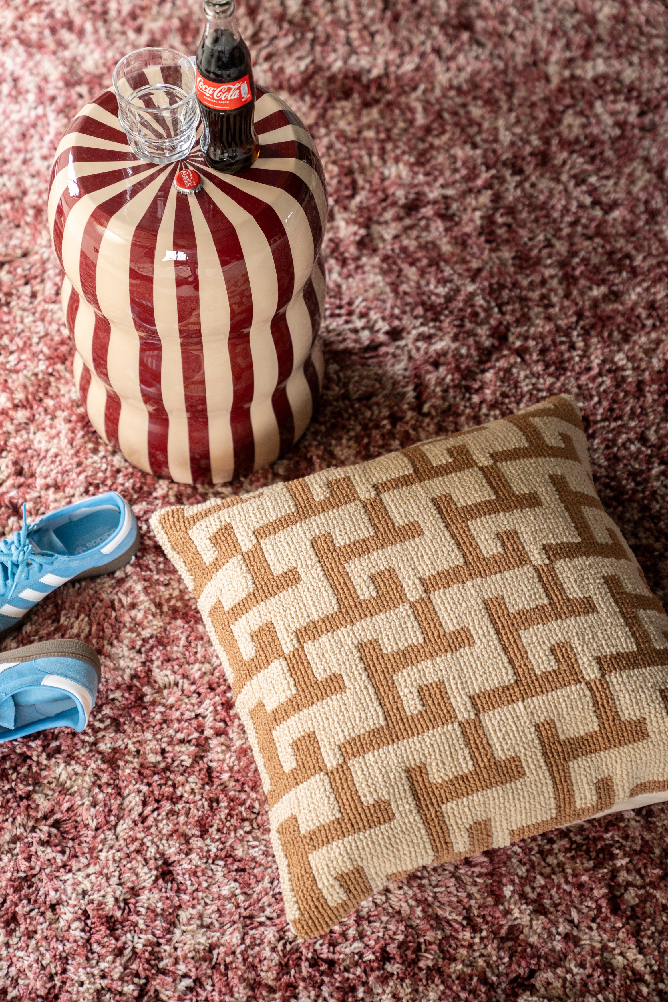 Poduszka ZIGGY musztardowy z beżowym