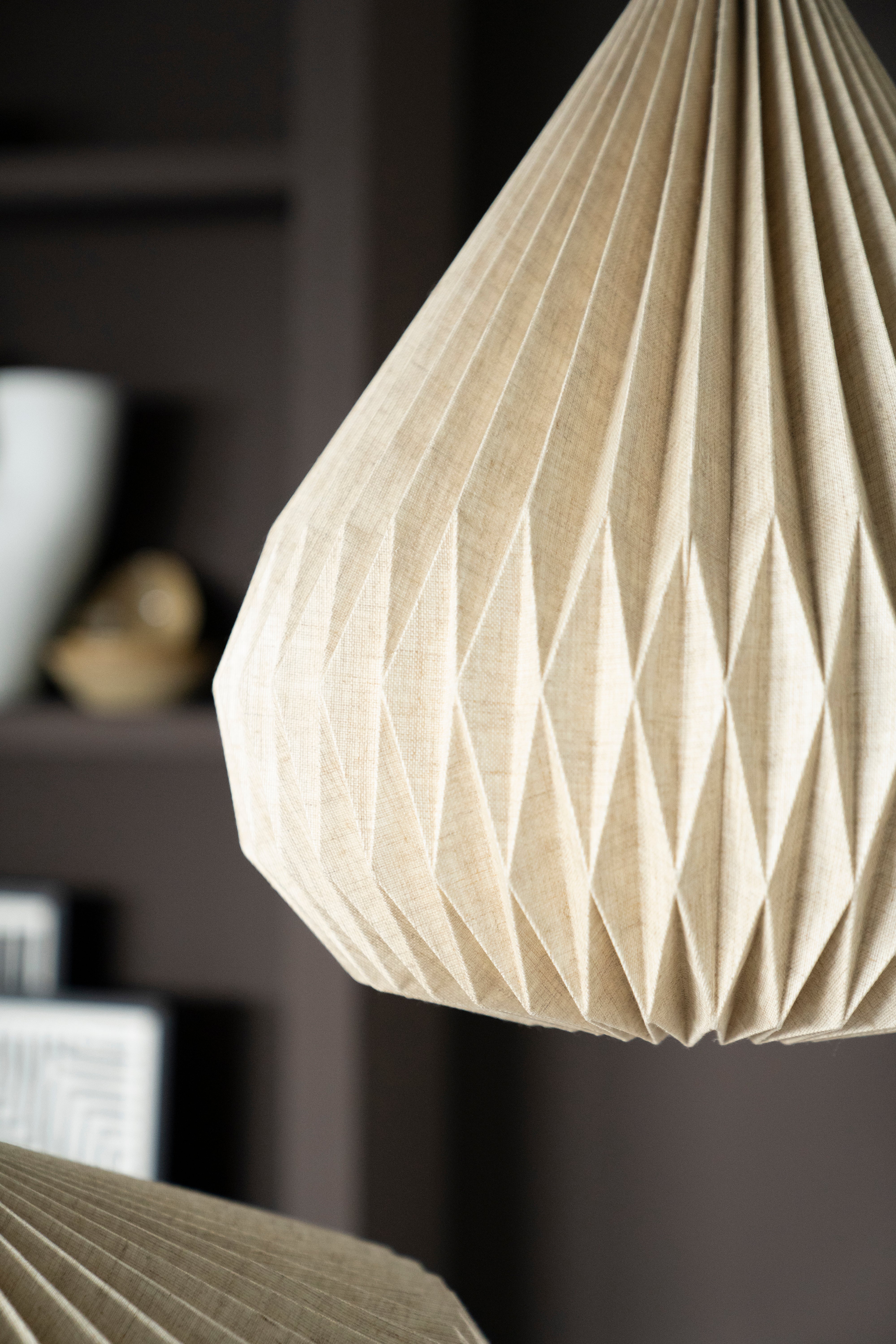 ZUKI Pendant Lamp in Paper and Linen
