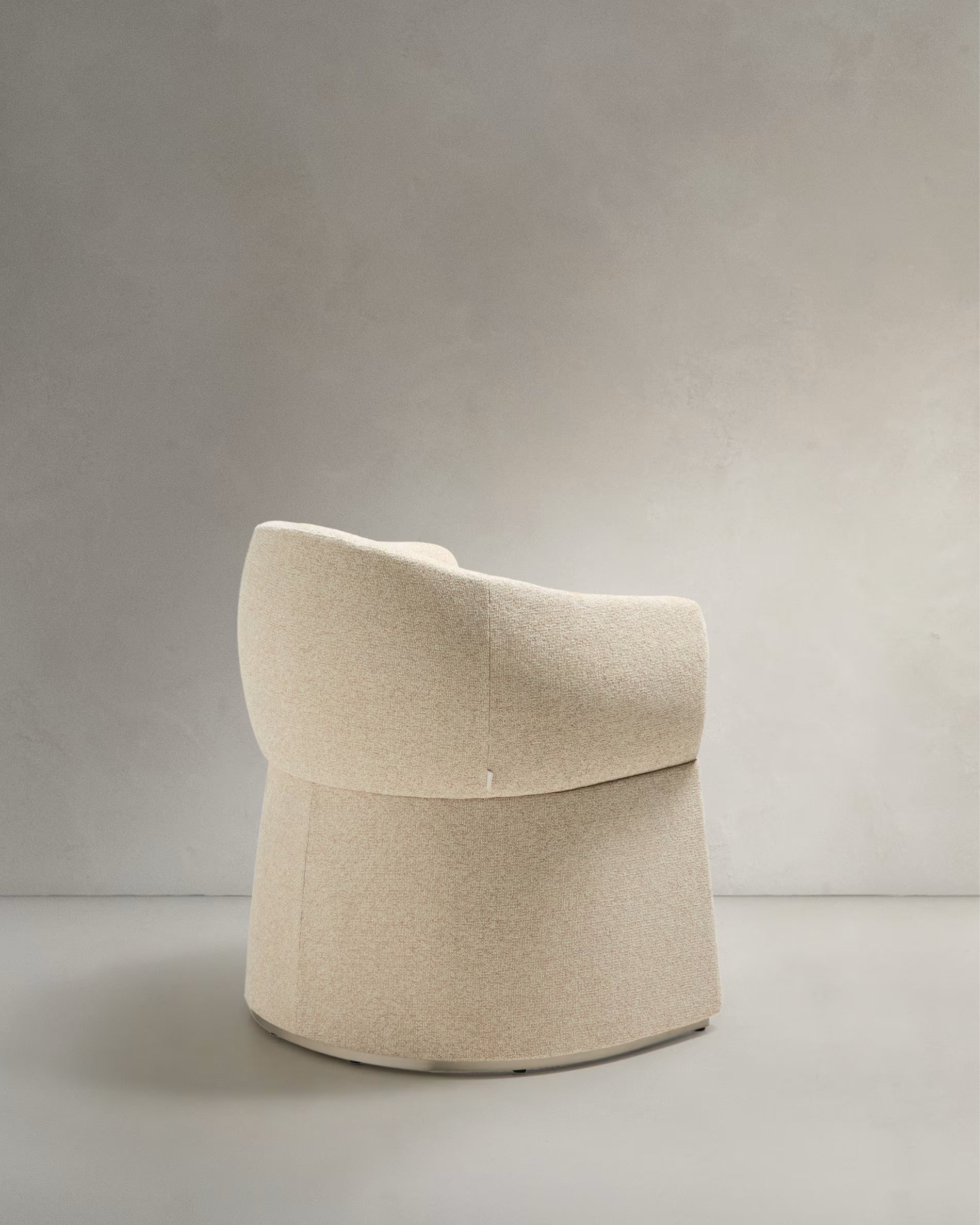 Upholstered chair BOSCA beige chenille
