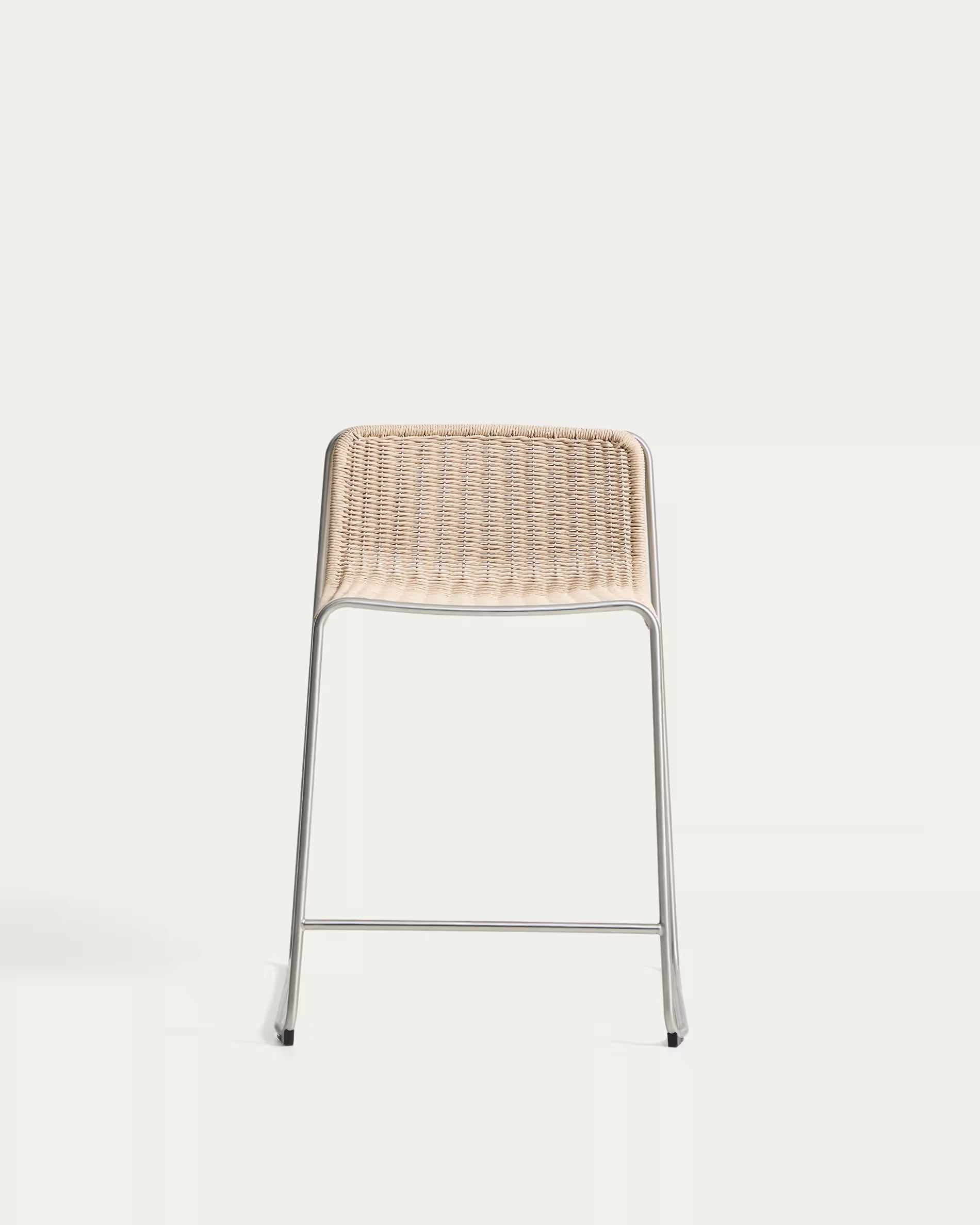Buitenbarstoel TAVARI beige met stalen basis