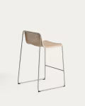 Buitenbarstoel TAVARI beige met stalen basis