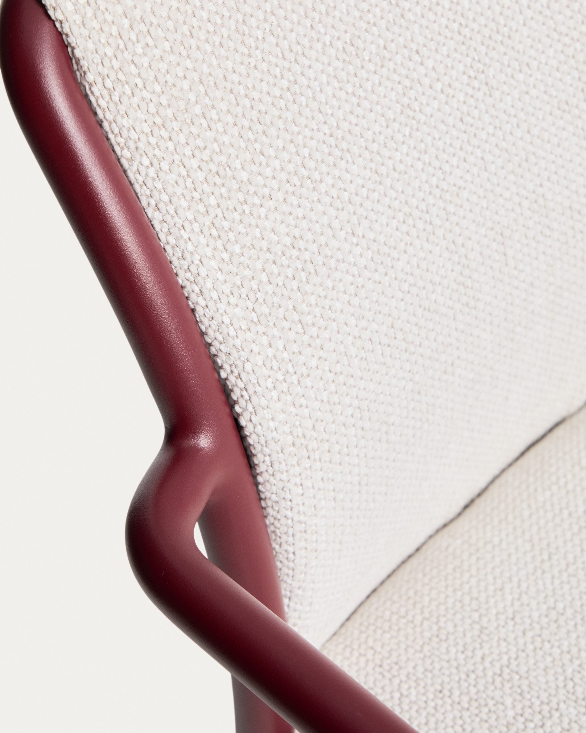 Tuinstoel LINOSA beige met bordeaux basis