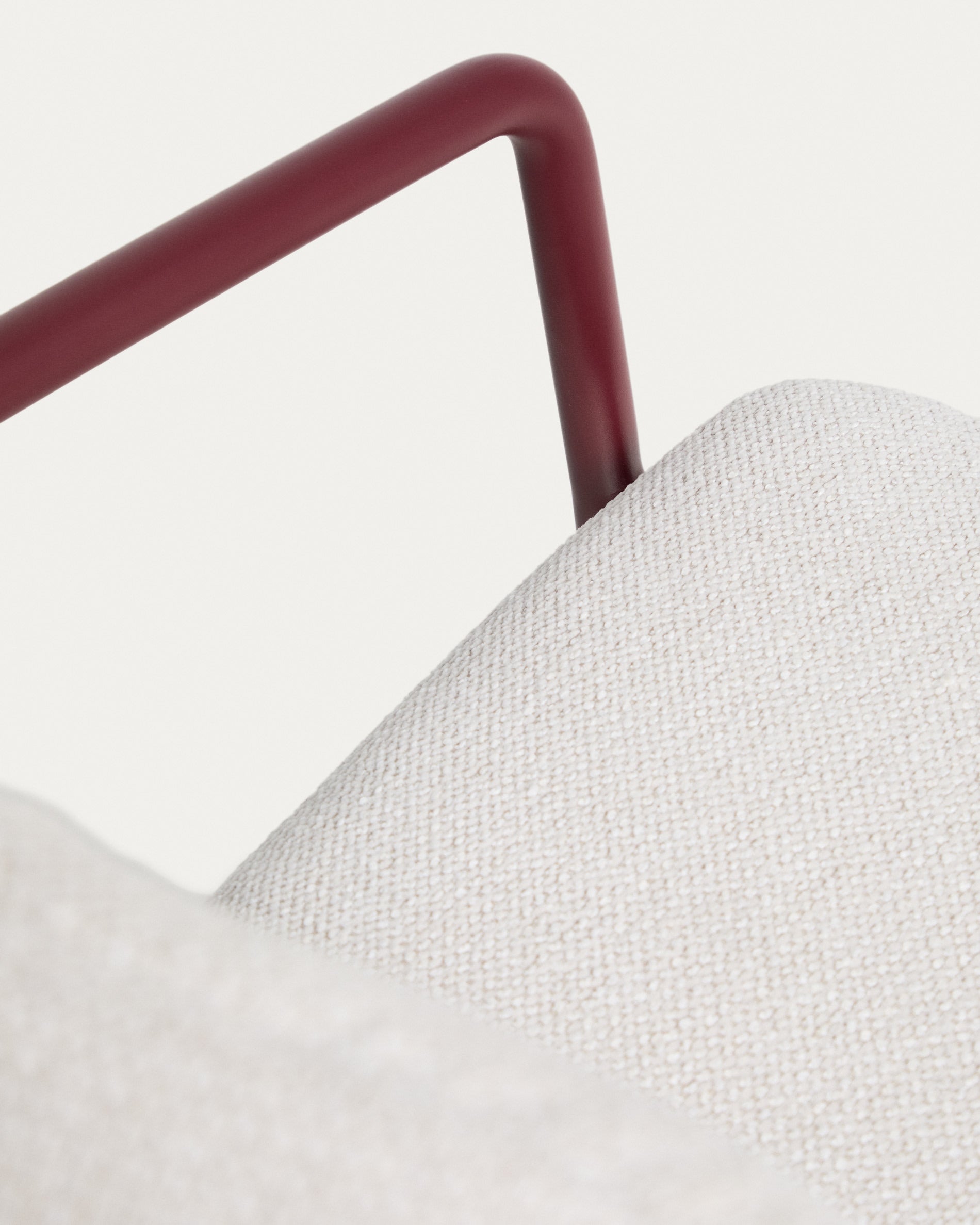 Tuinstoel LINOSA beige met bordeaux basis