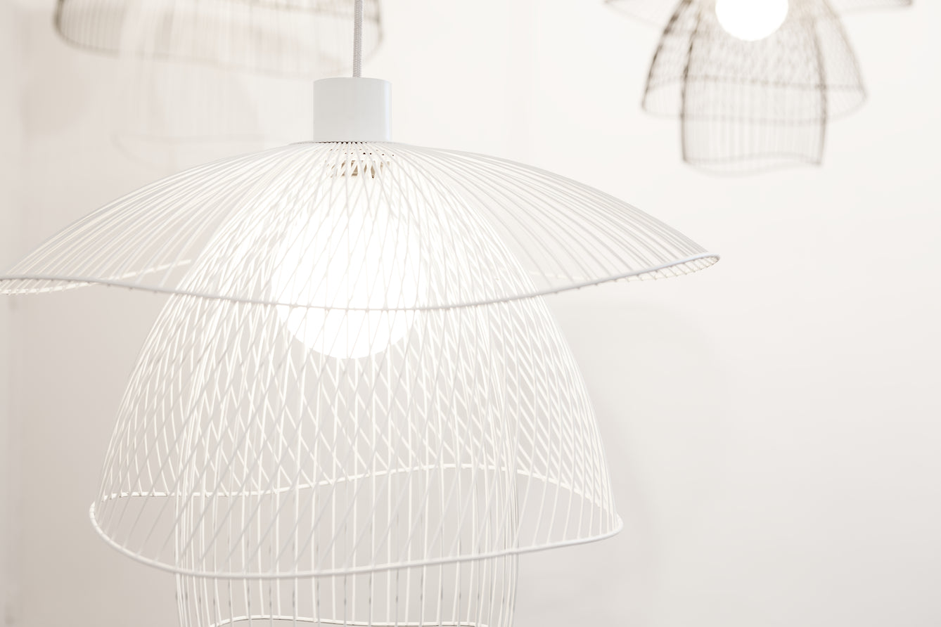 Lampa wisząca PAPILLON biały, marka Forestier