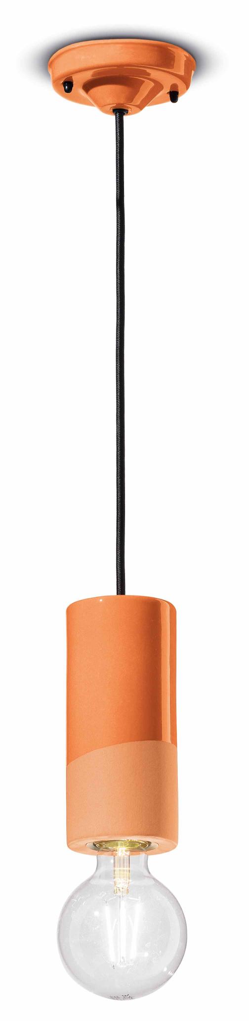 Keramik-Pendelleuchte PI orange