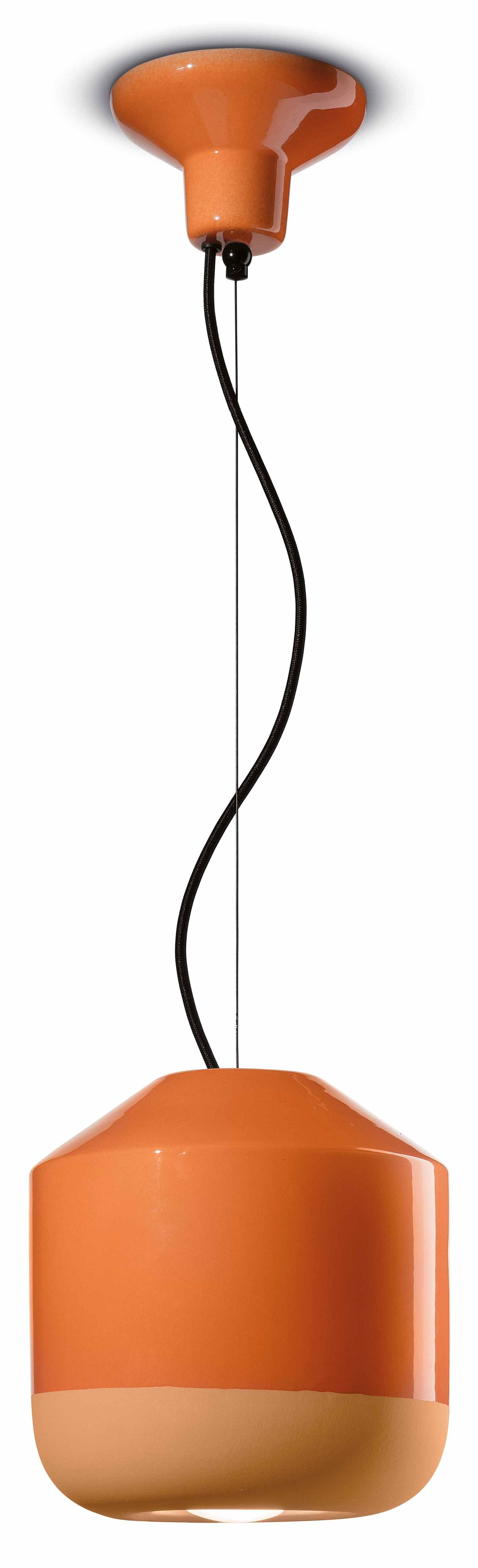 BELLOTA Keramik-Pendelleuchte, orange