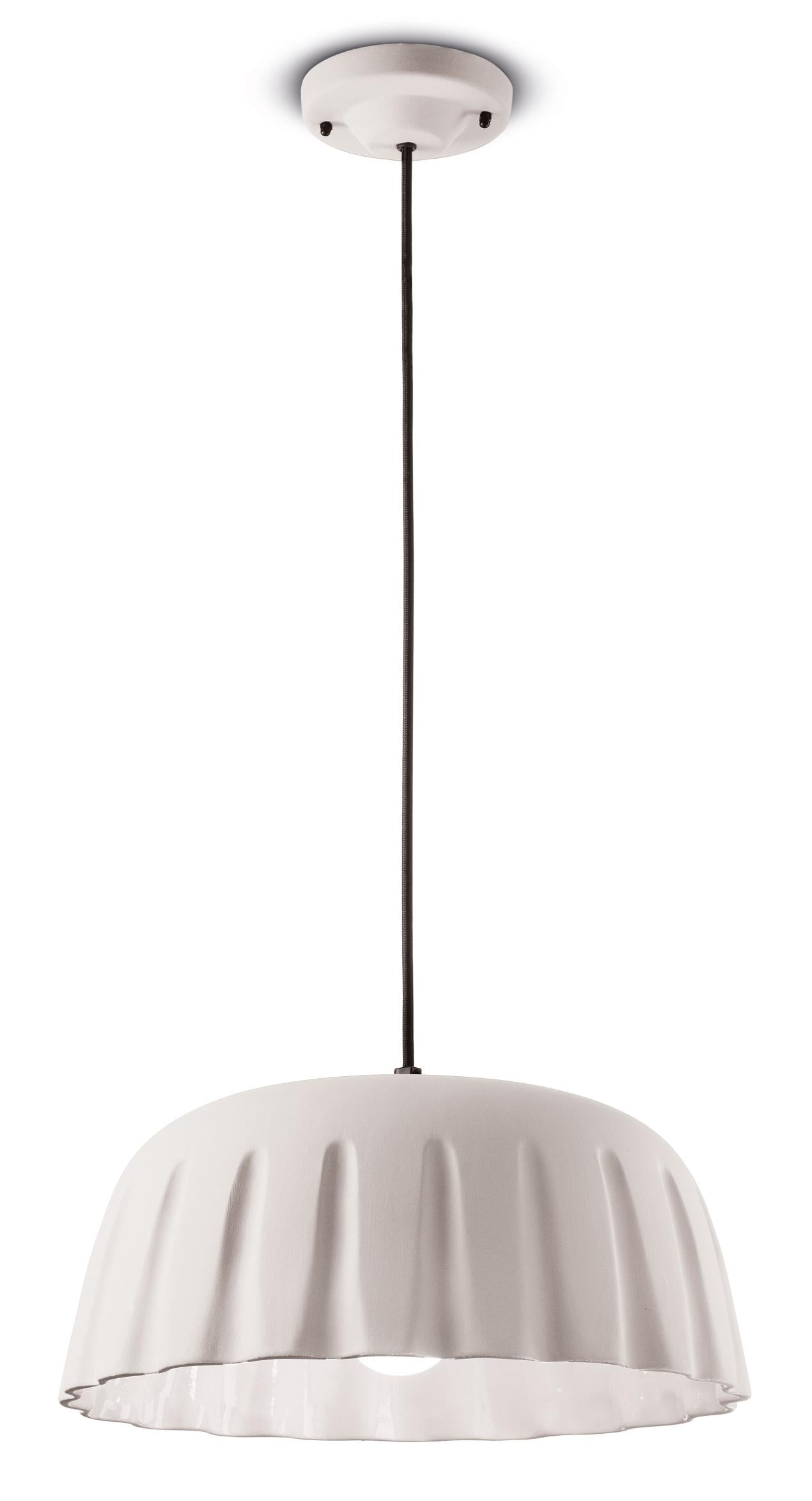 MADAME GRES white ceramic pendant lamp