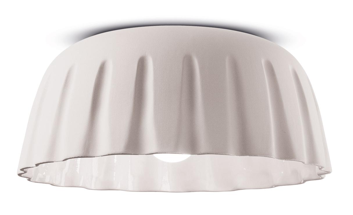 Ceramic ceiling lamp MADAME GRES white