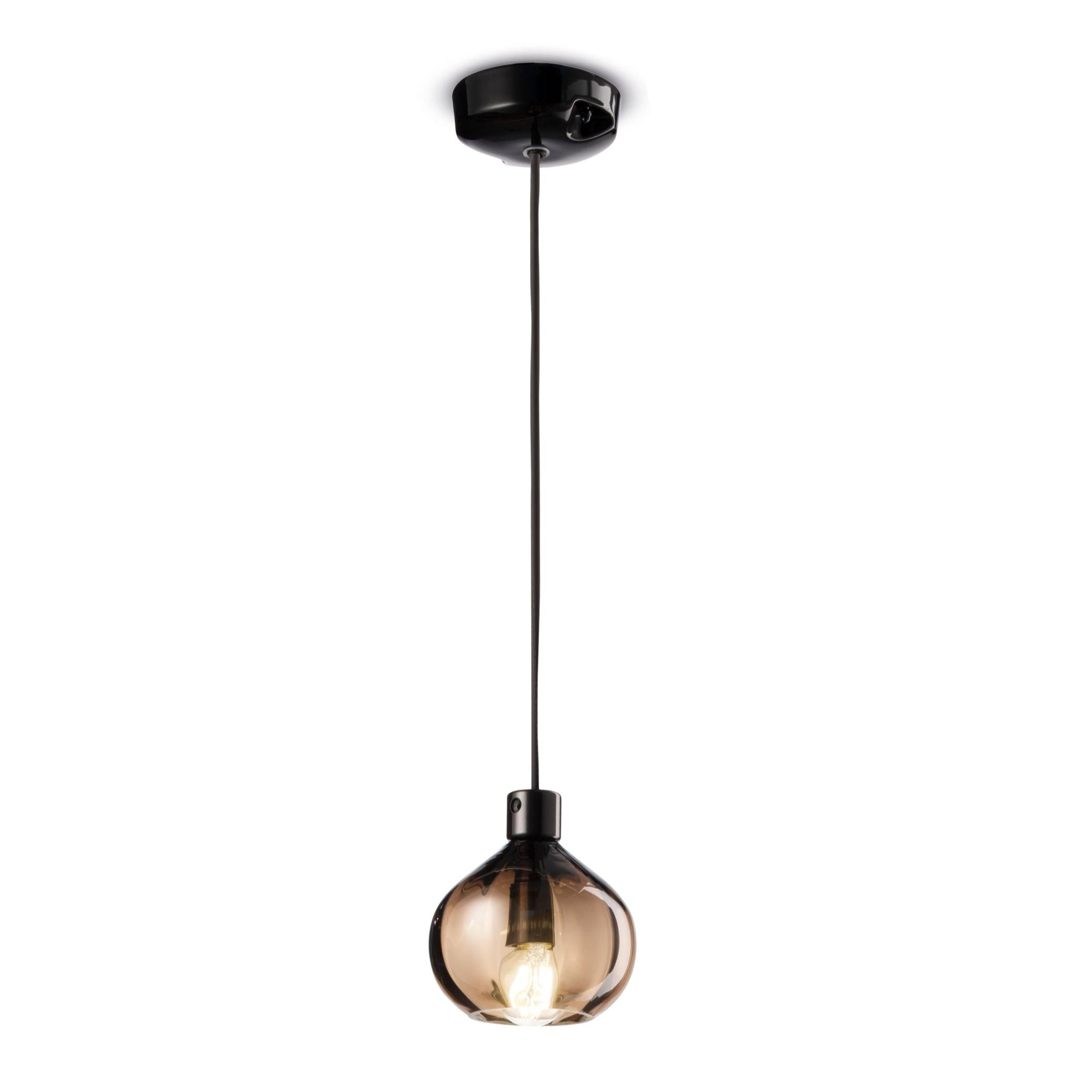 Hanglamp AFOXÉ bruin glas