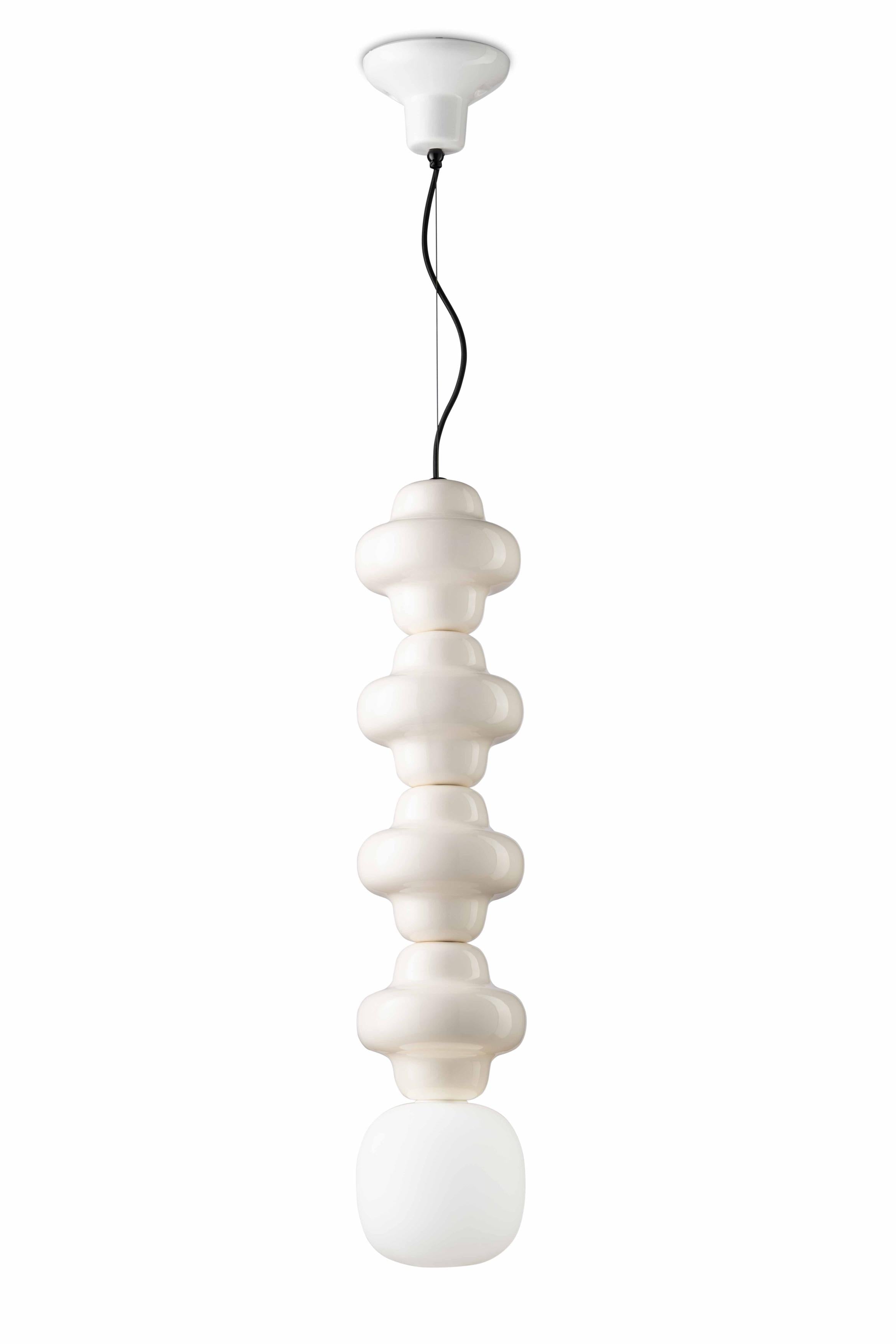 Hanglamp keramisch COPACABANA 4 crème