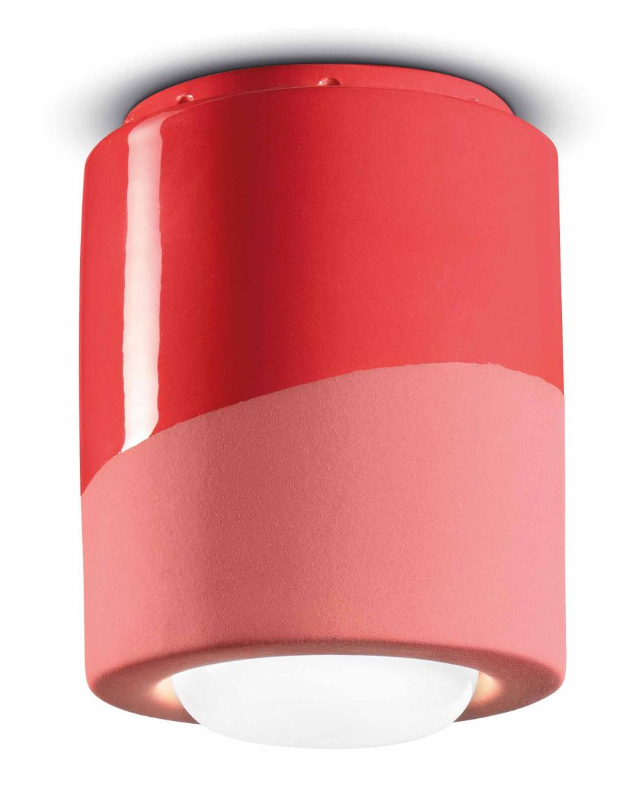 Keramische spotlamp PI rood