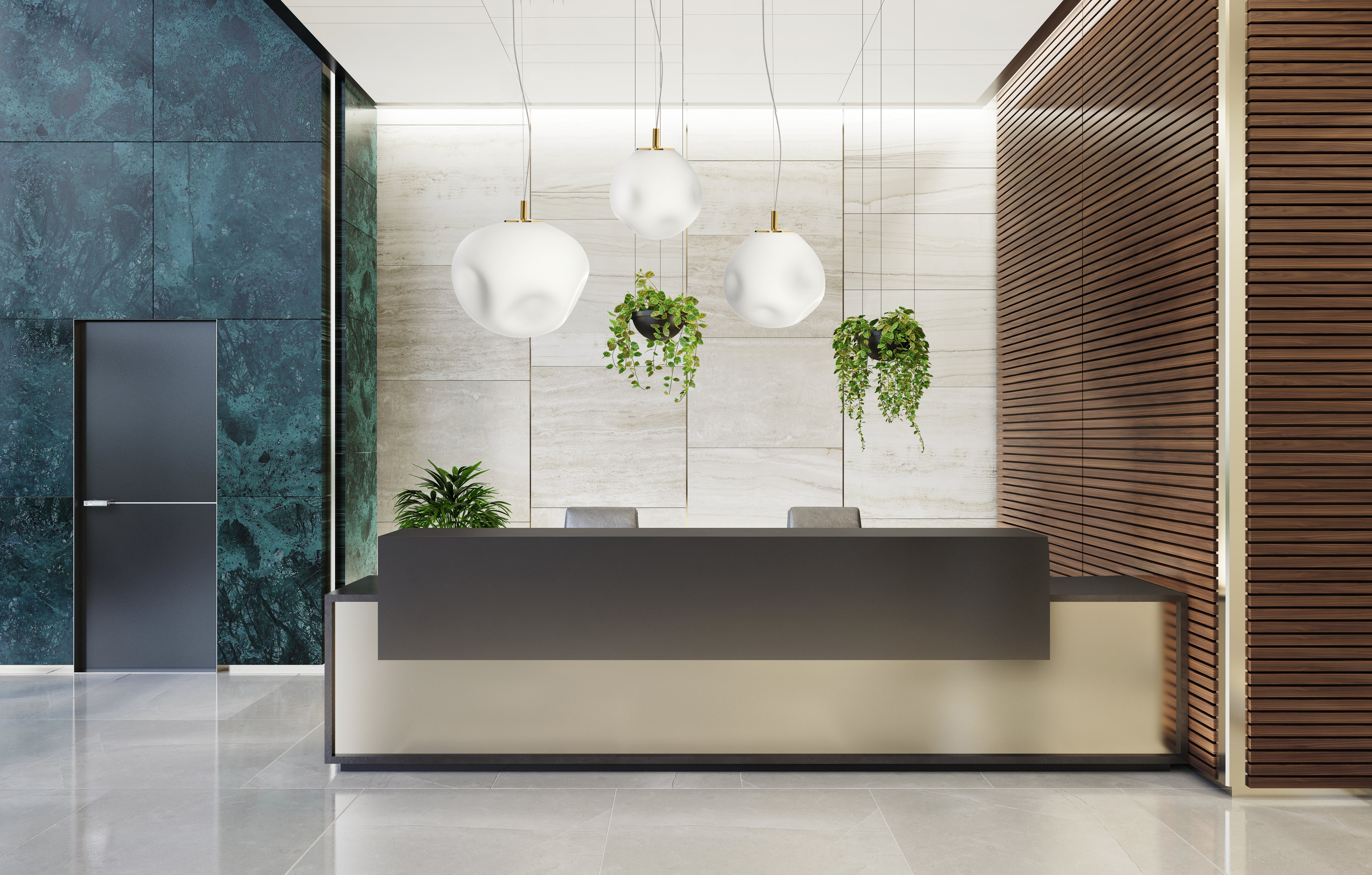 CLOE chrome pendant lamp